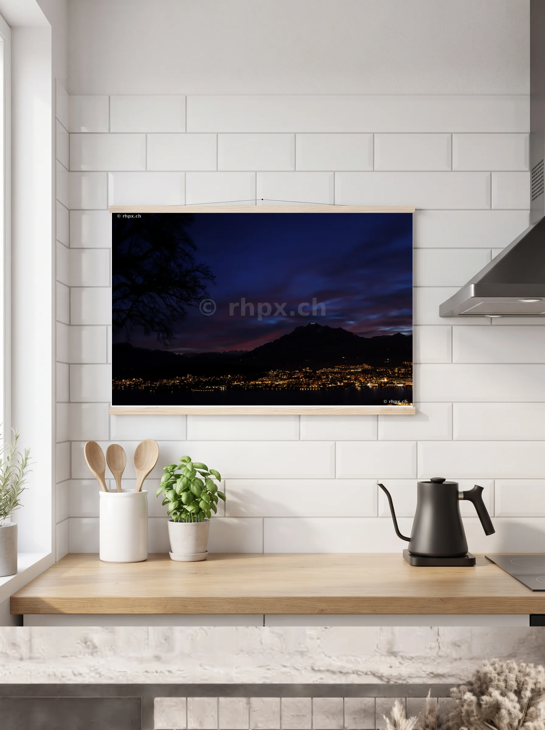 Premium-Poster mit Leisten horizontal 70 x 100 cm