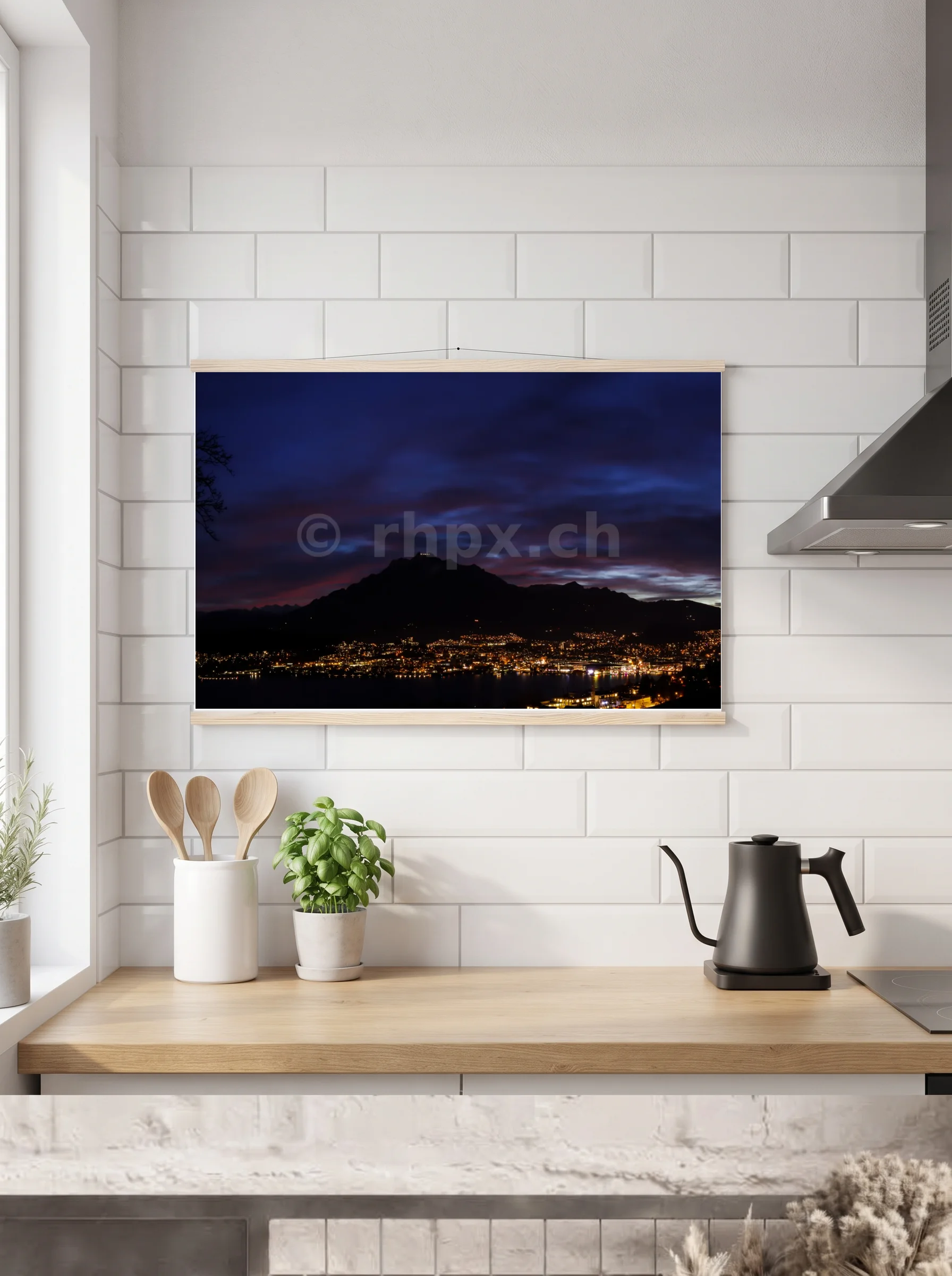 Premium-Poster mit Leisten horizontal A3 (29.7 x 42 cm)