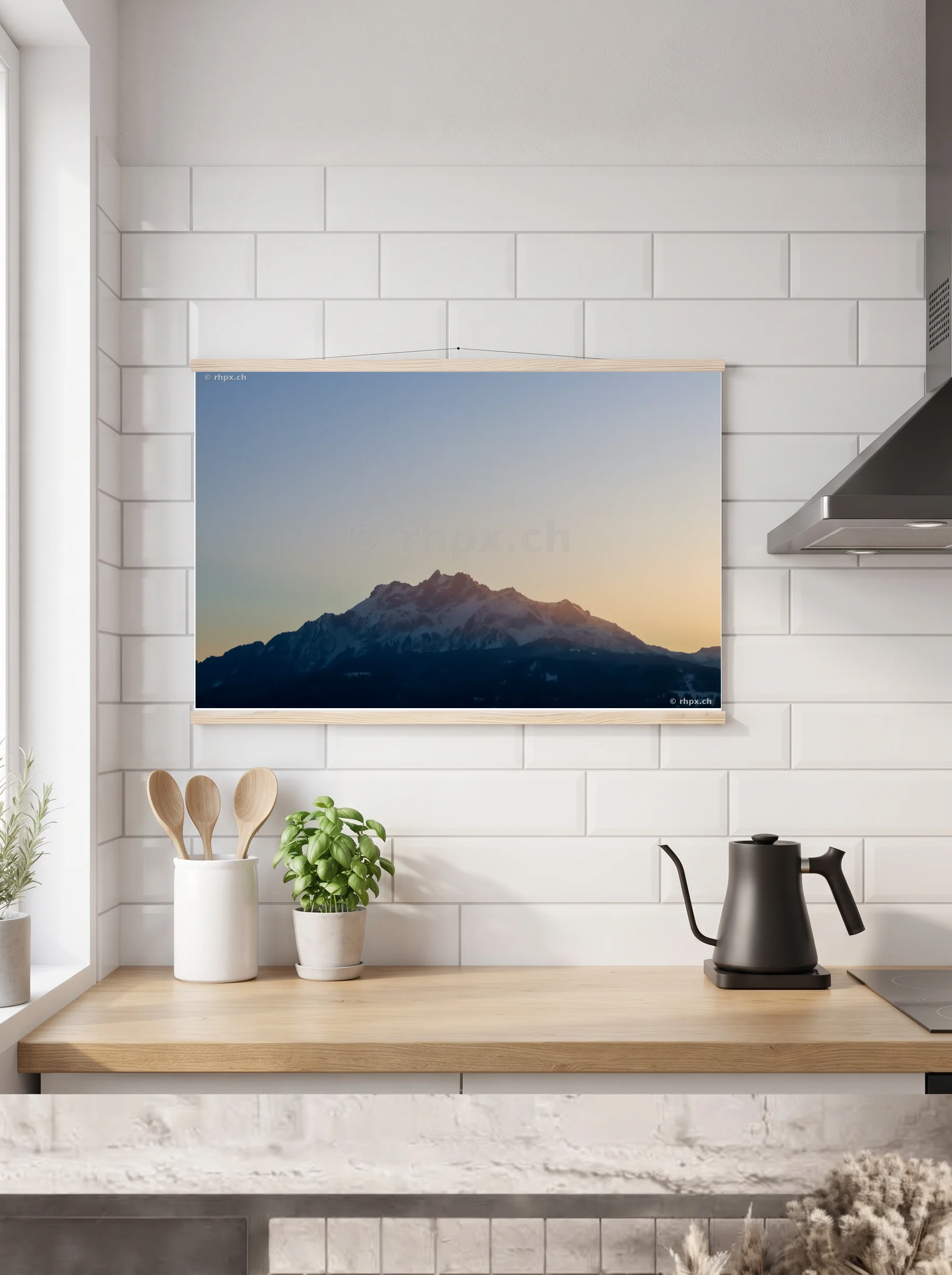 Premium-Poster mit Leisten horizontal 60x90 cm