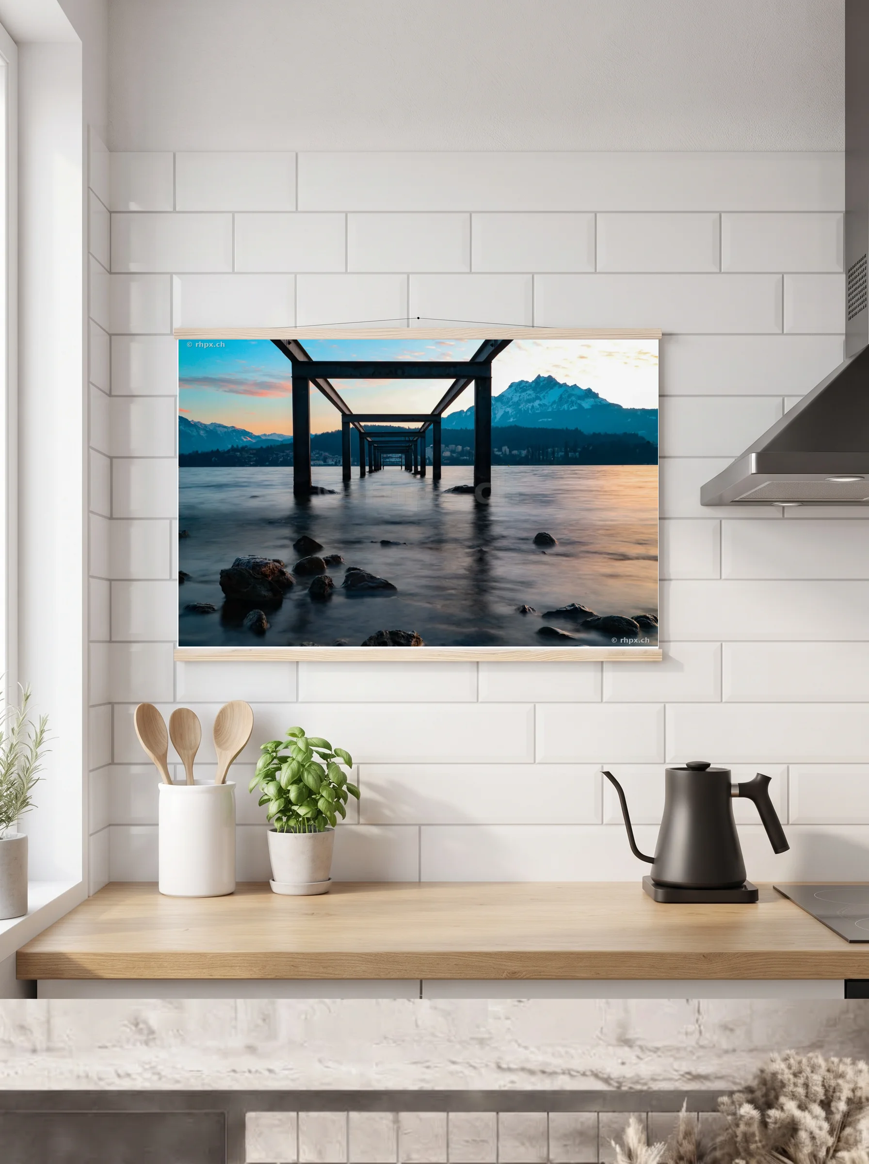Premium-Poster mit Leisten horizontal A3 (29.7 x 42 cm)