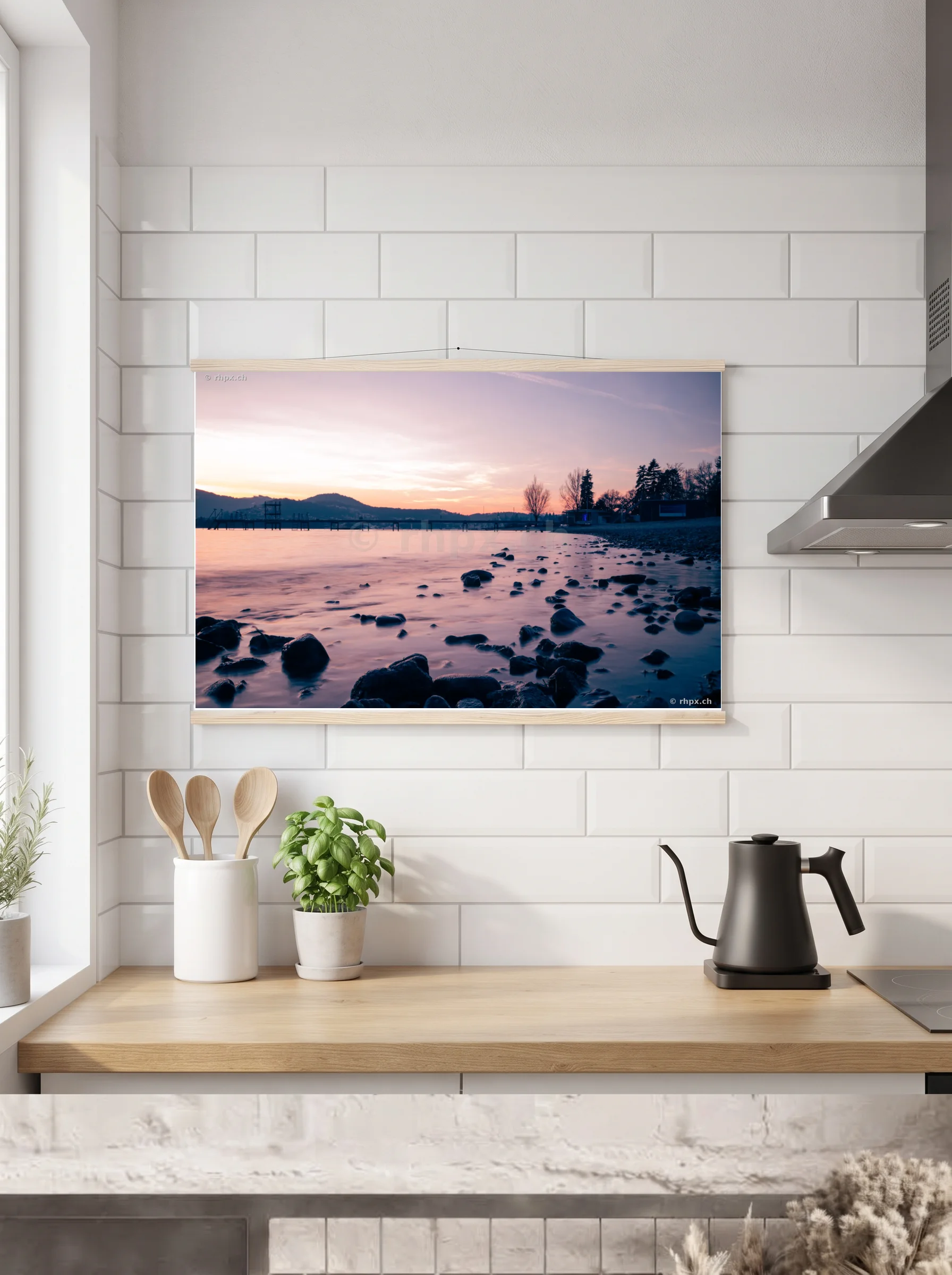 Premium-Poster mit Leisten horizontal A3 (29.7 x 42 cm)