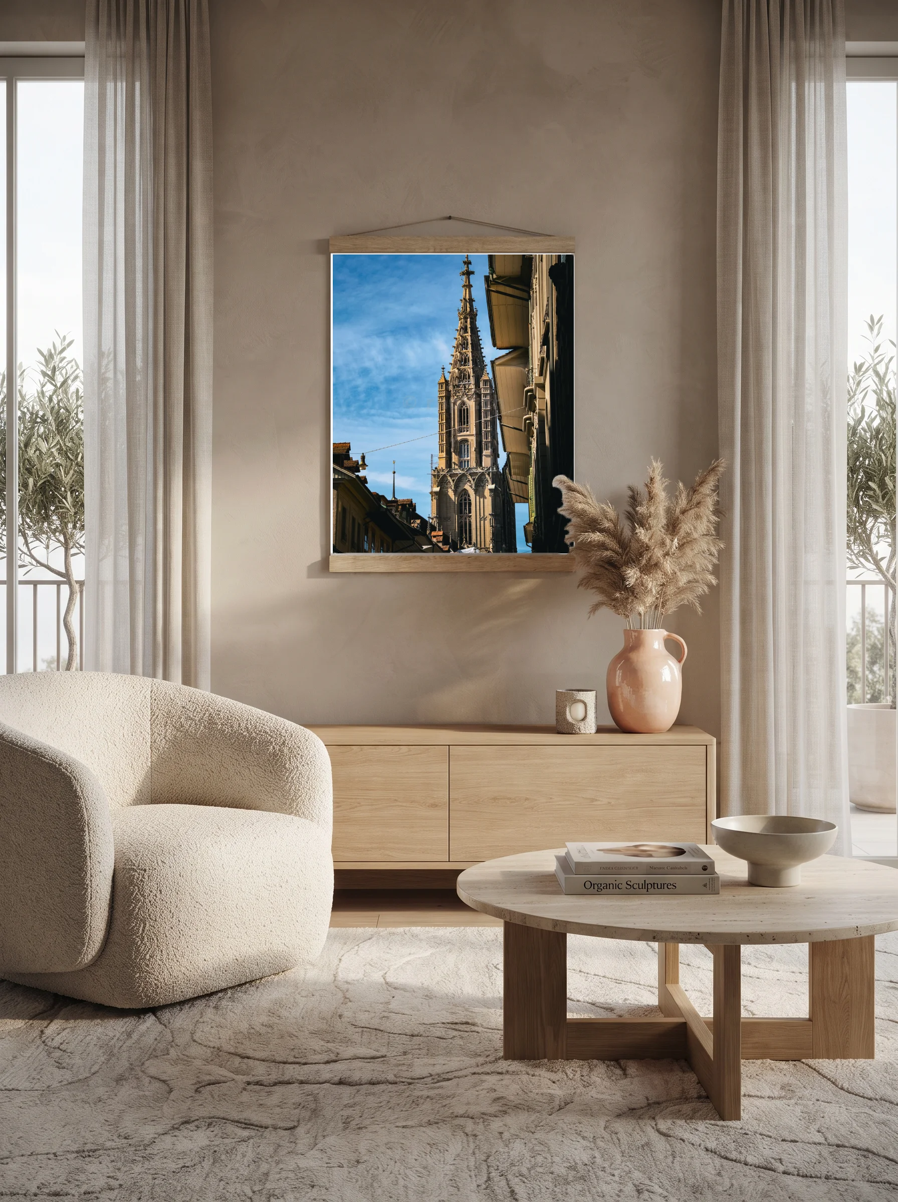 Premium-Poster mit Leisten Vertikal