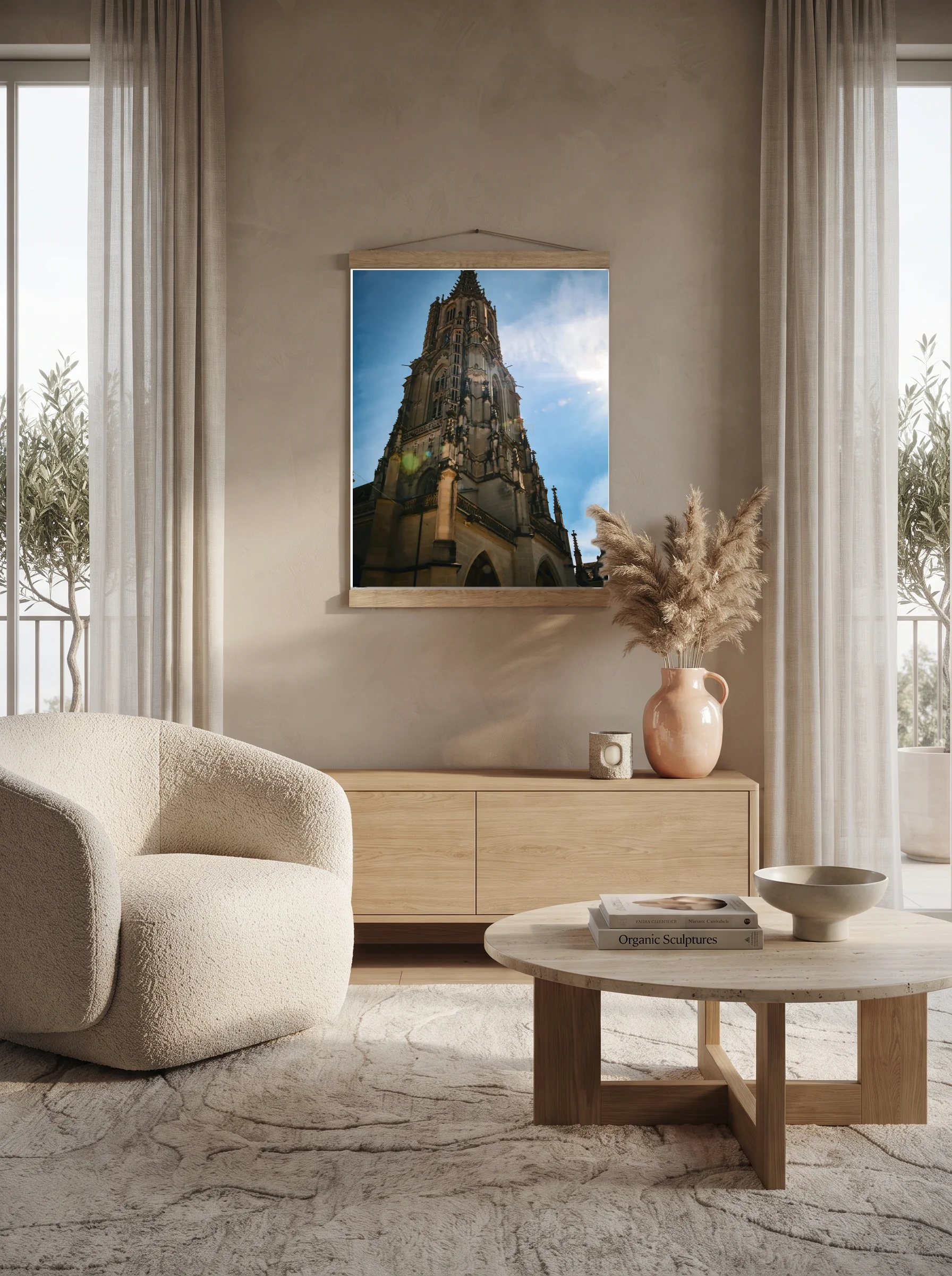Premium-Poster mit Leisten Vertikal