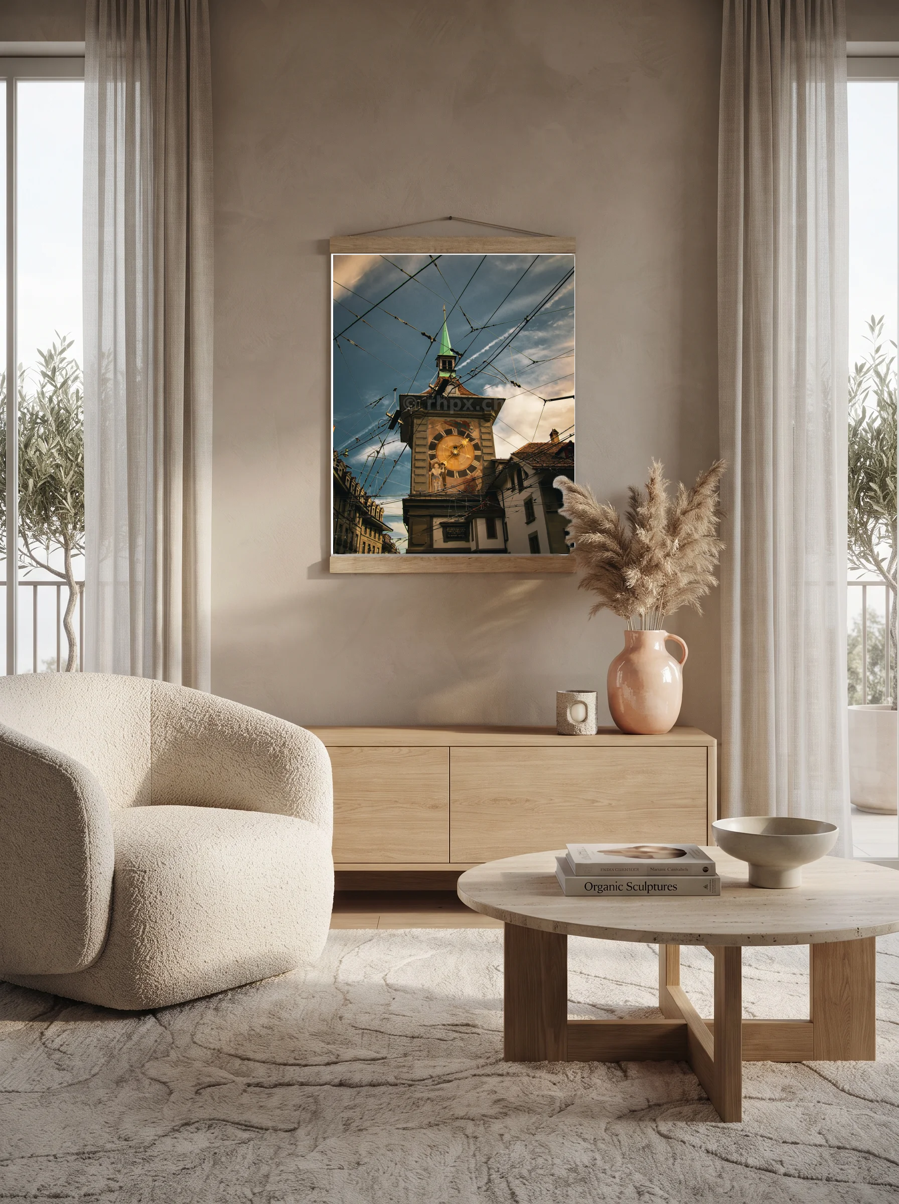 Premium-Poster mit Leisten Vertikal