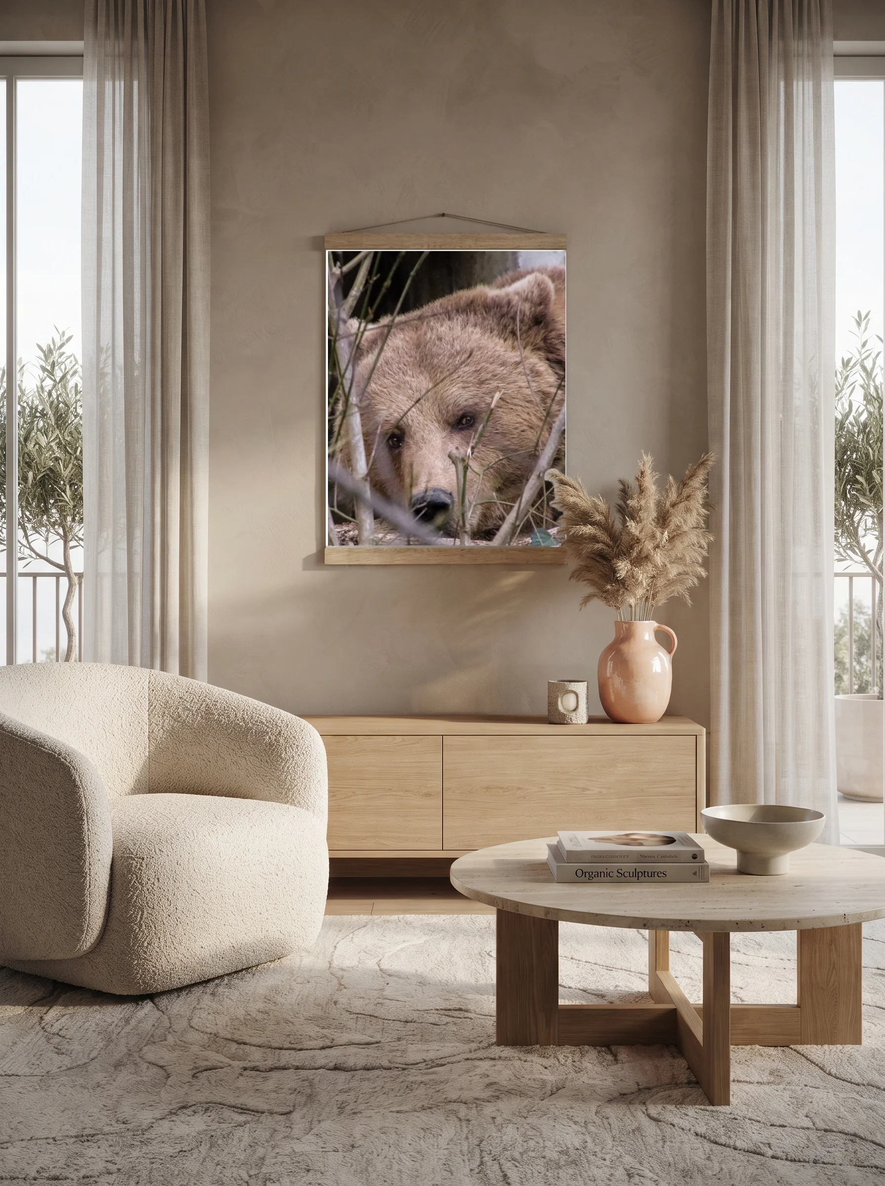 Premium-Poster mit Leisten Vertikal