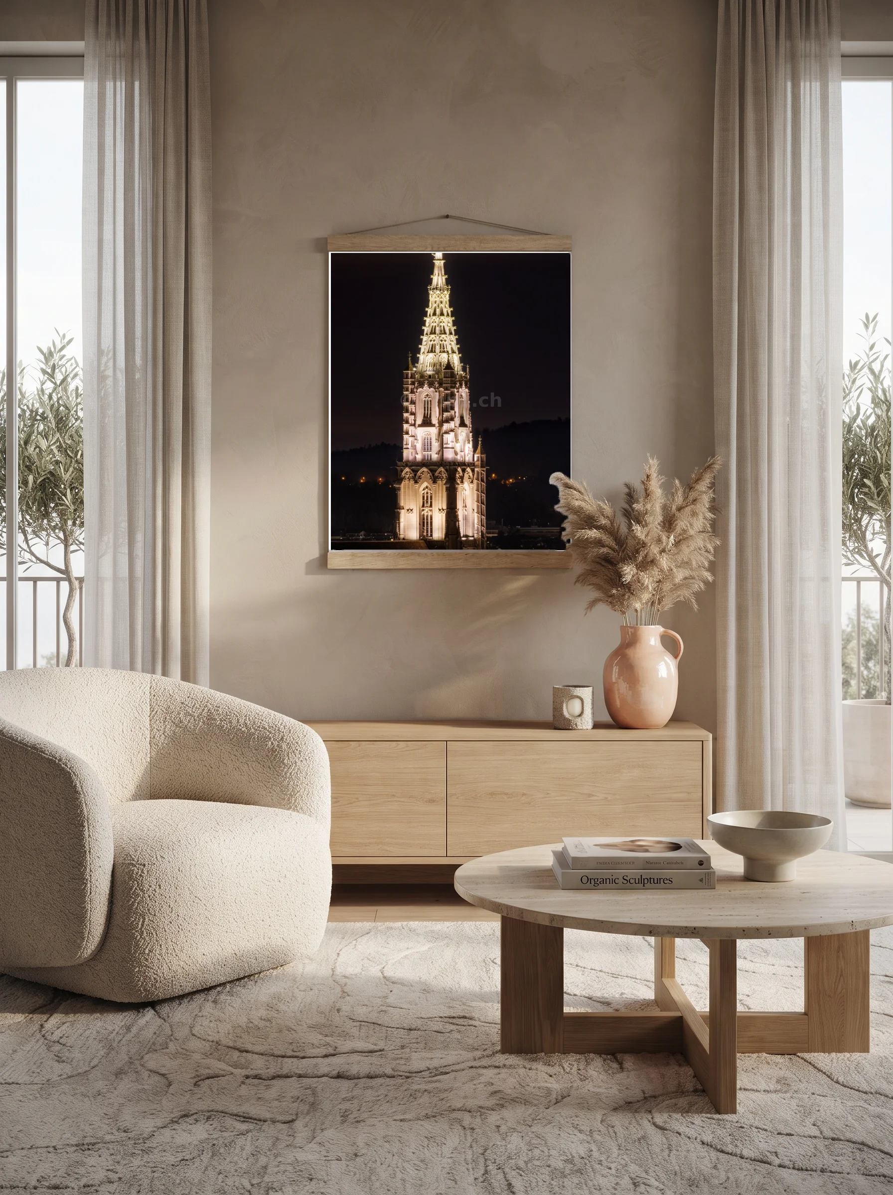 Premium-Poster mit Leisten Vertikal