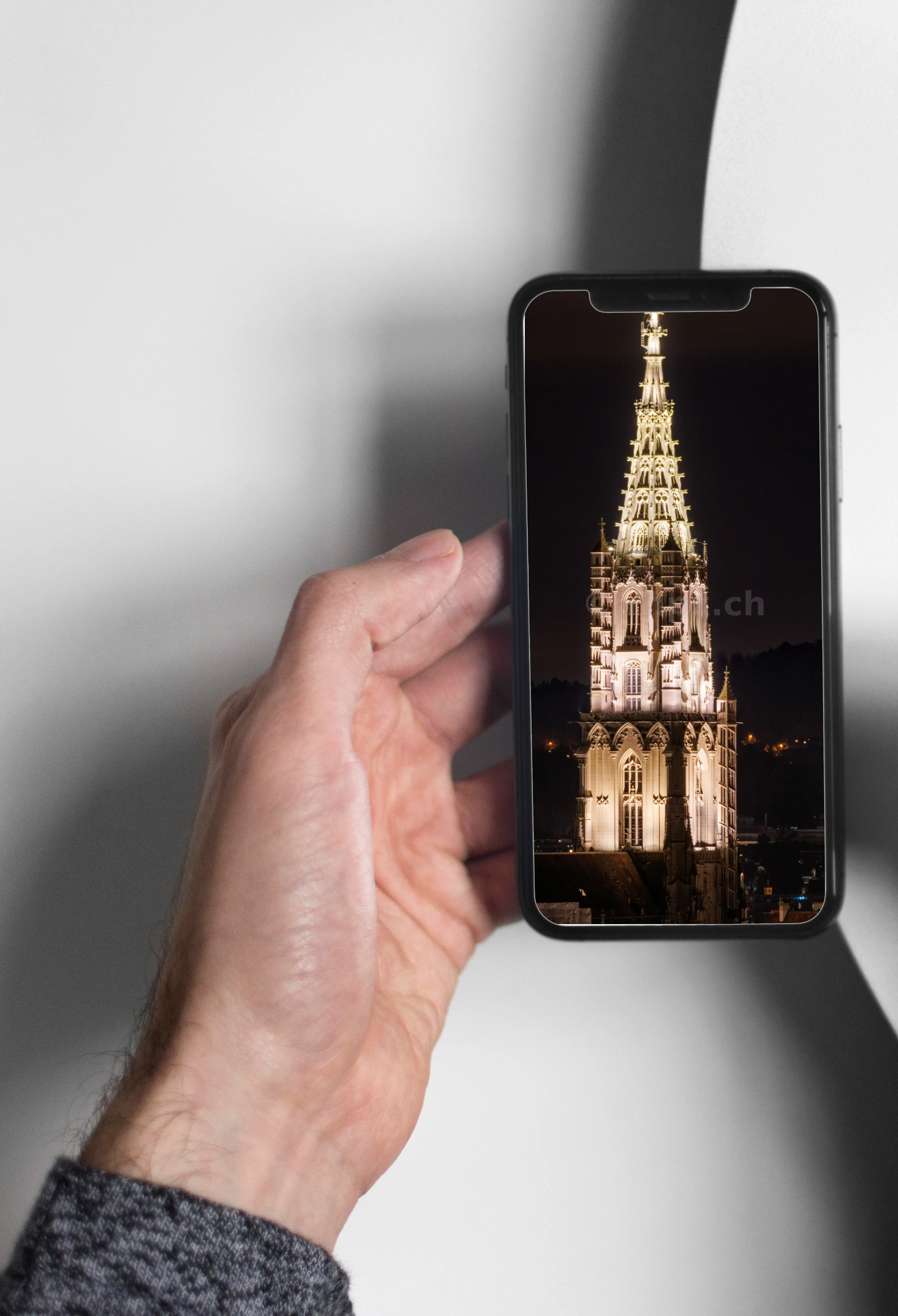 Berner Münster bei Nacht