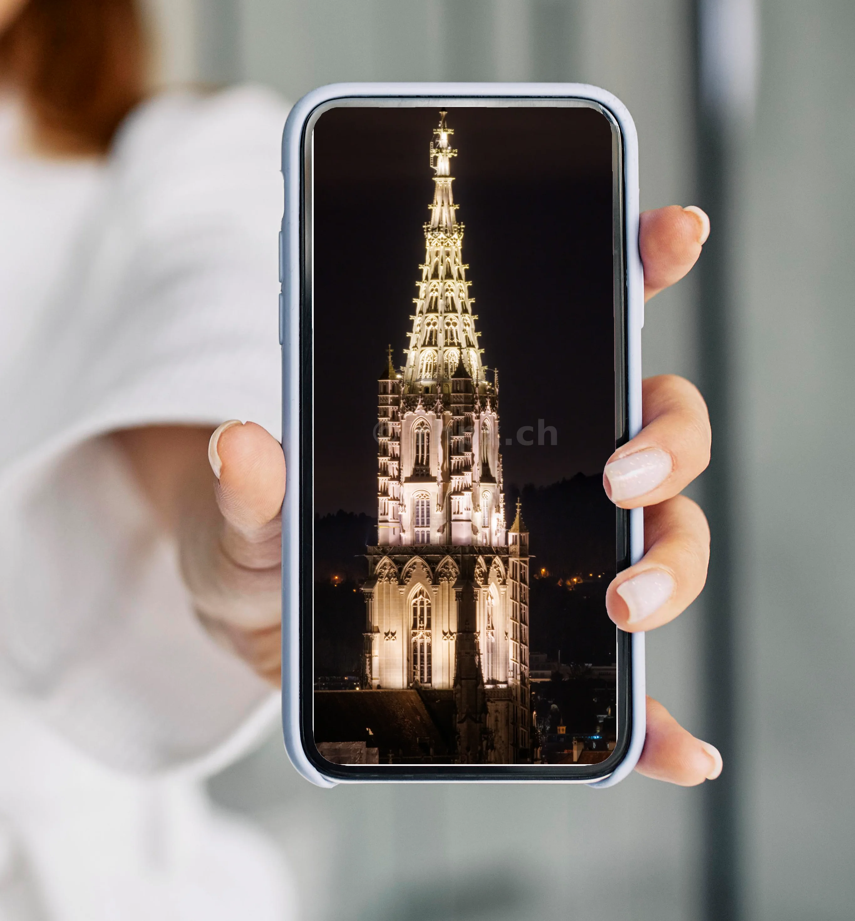 Berner Münster bei Nacht