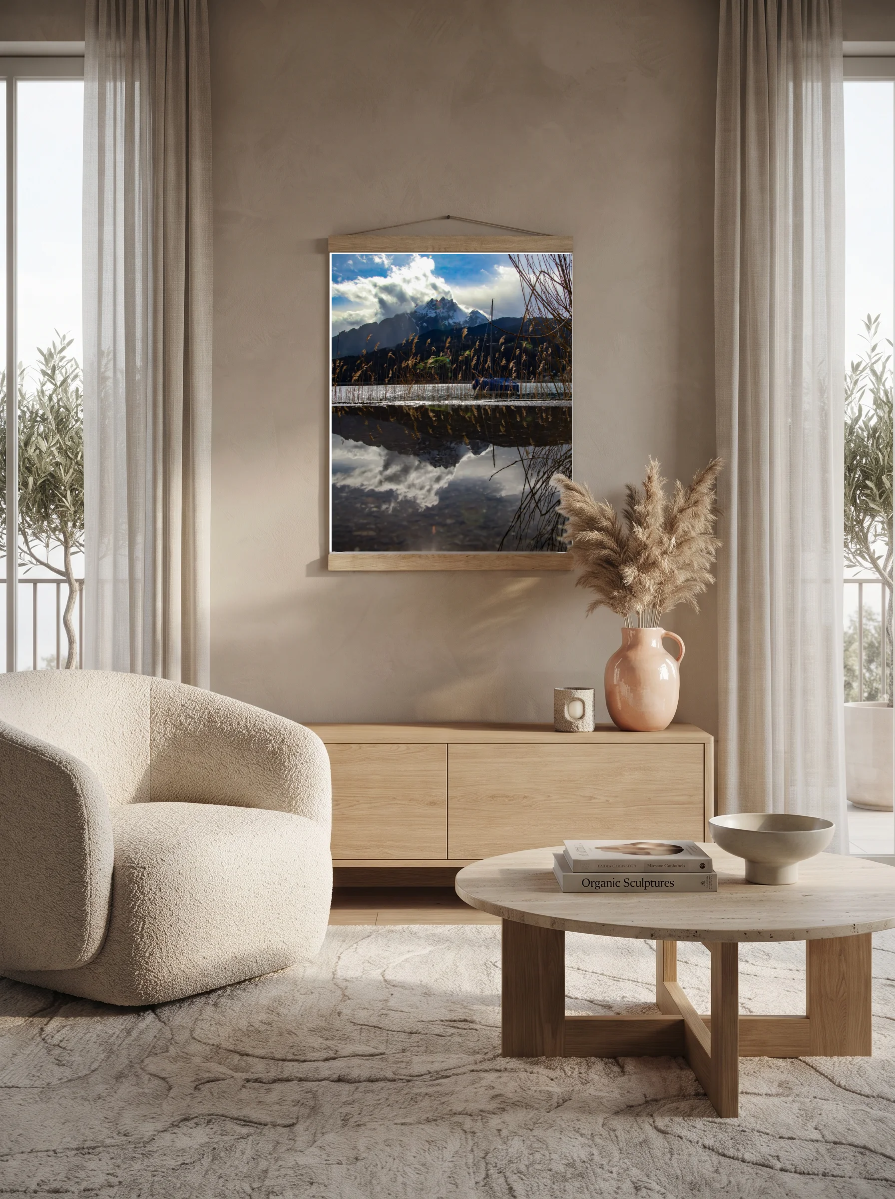 Premium-Poster mit Leisten Vertikal