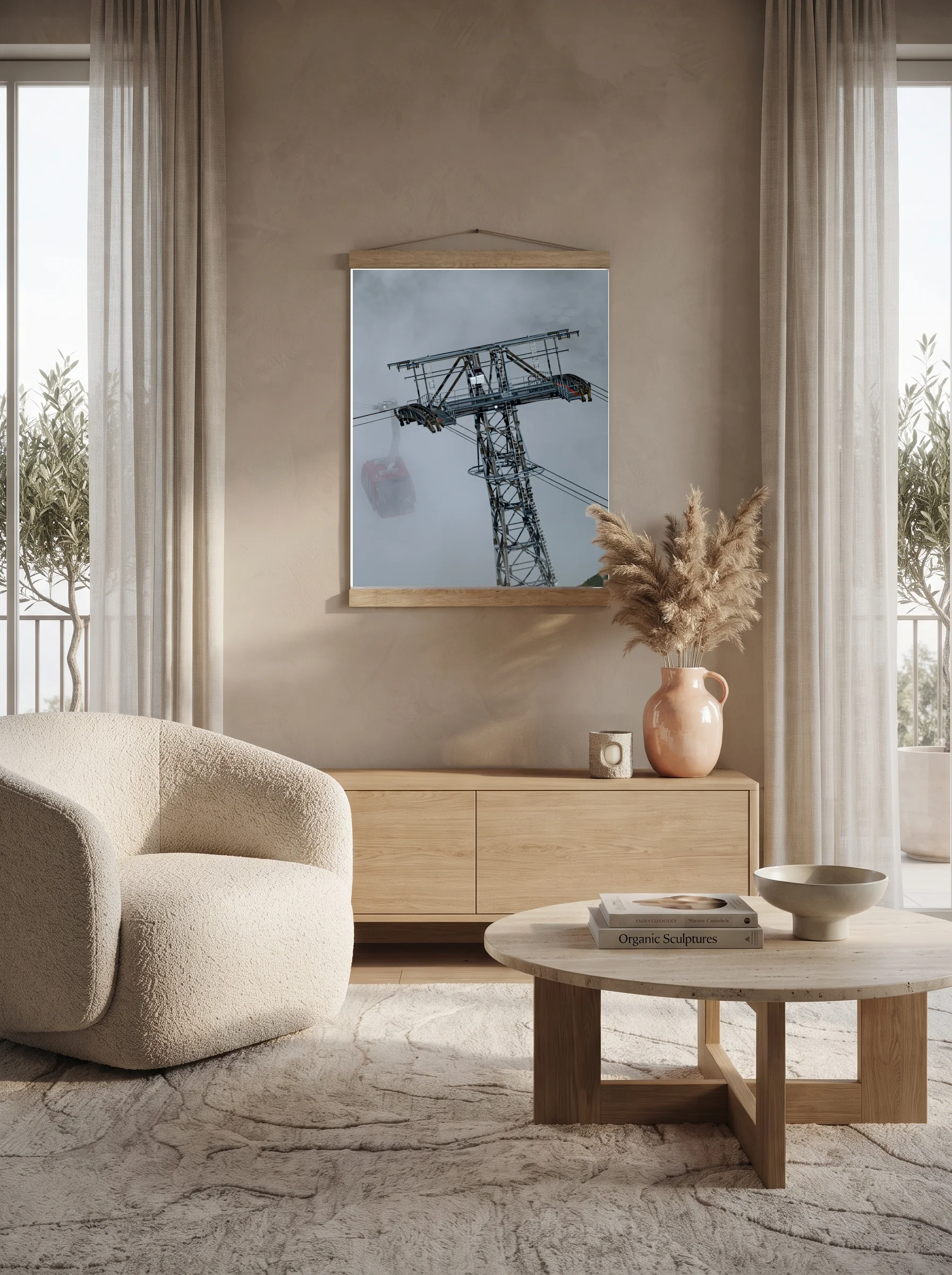 Premium-Poster mit Leisten Vertikal A2 (42 x 59.4 cm)