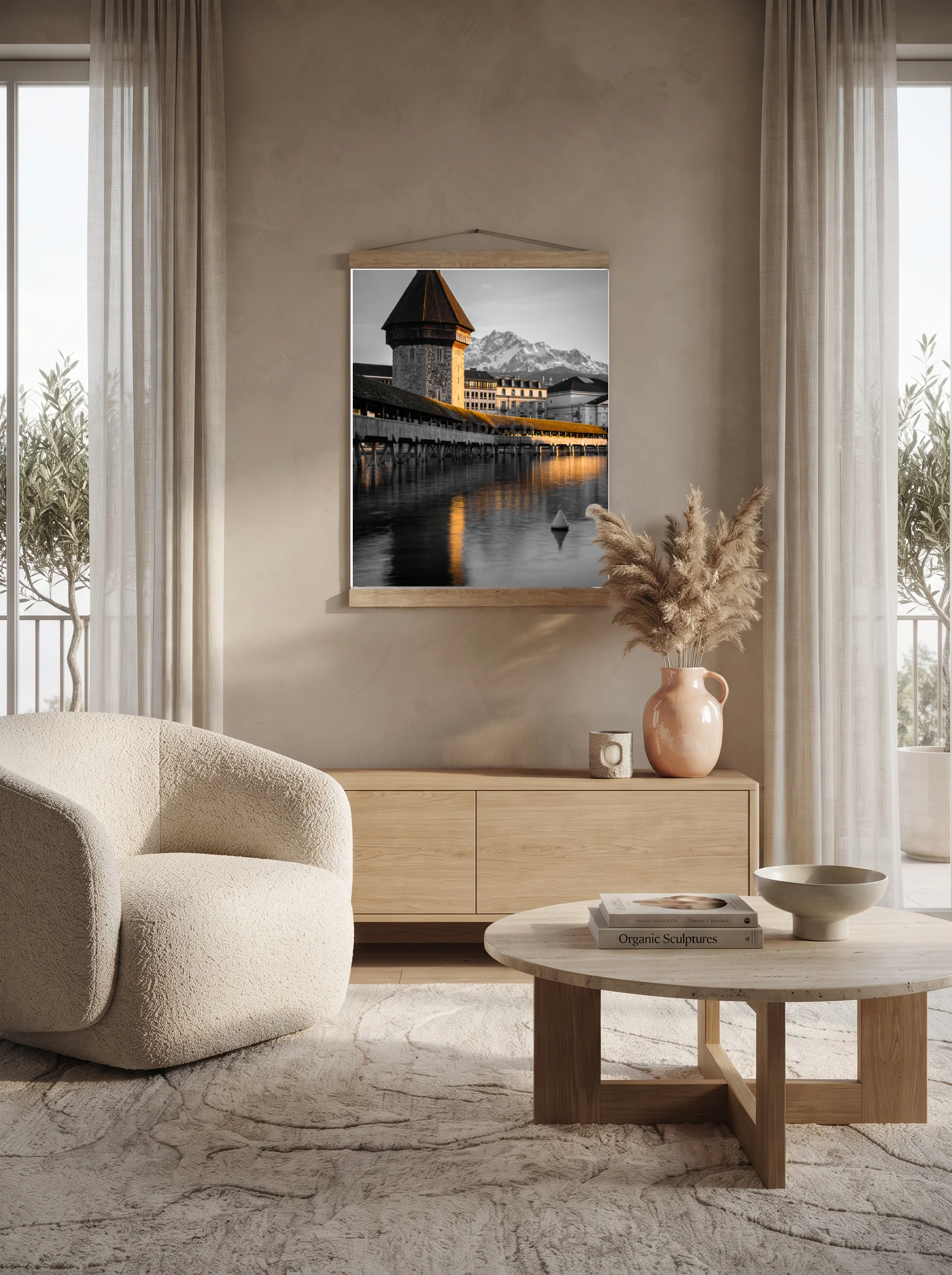 Premium-Poster mit Leisten Vertikal A1 (59.4 x 84.1 cm)