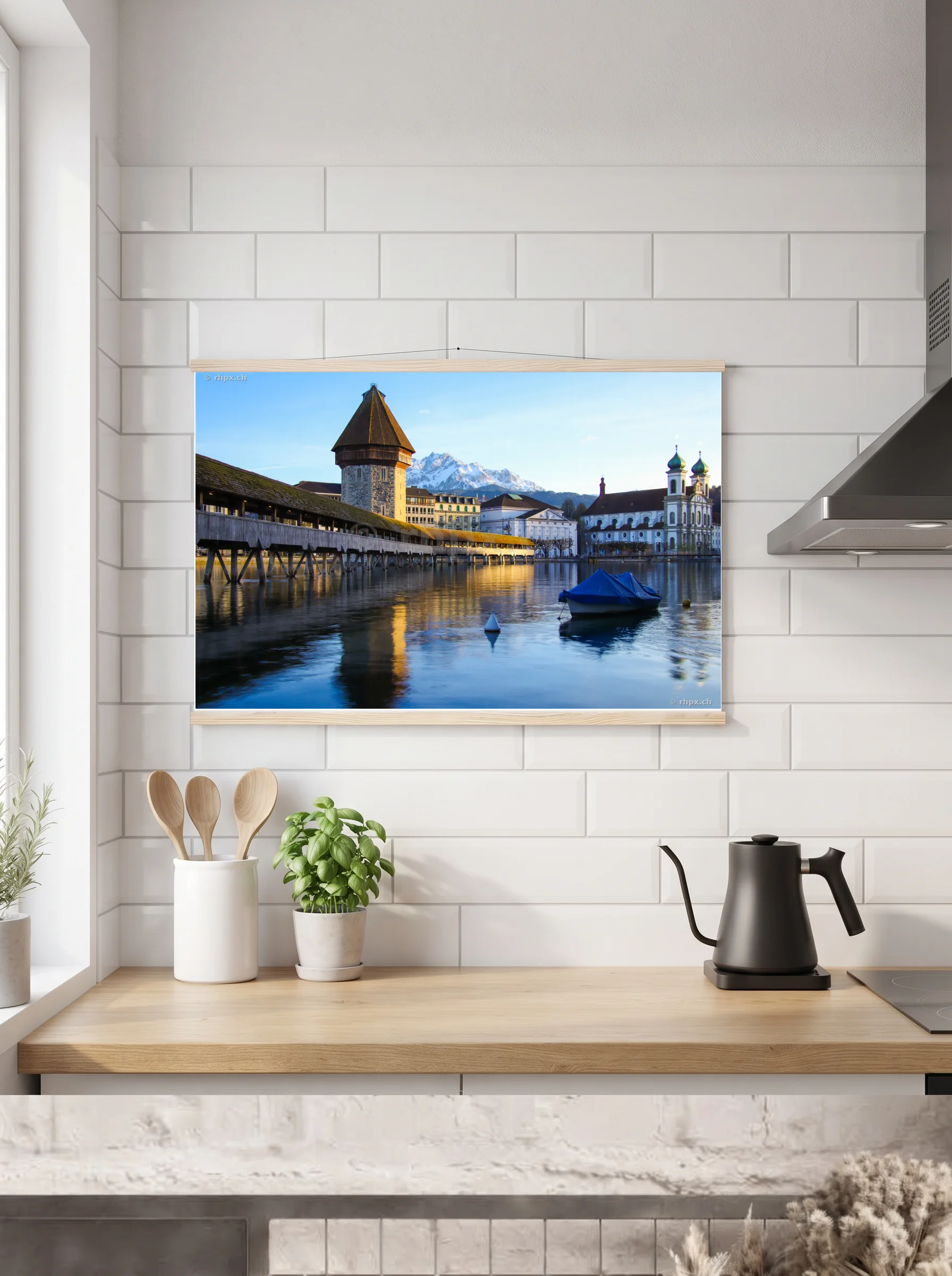 Premium-Poster mit Leisten horizontal A3 (29.7 x 42 cm)
