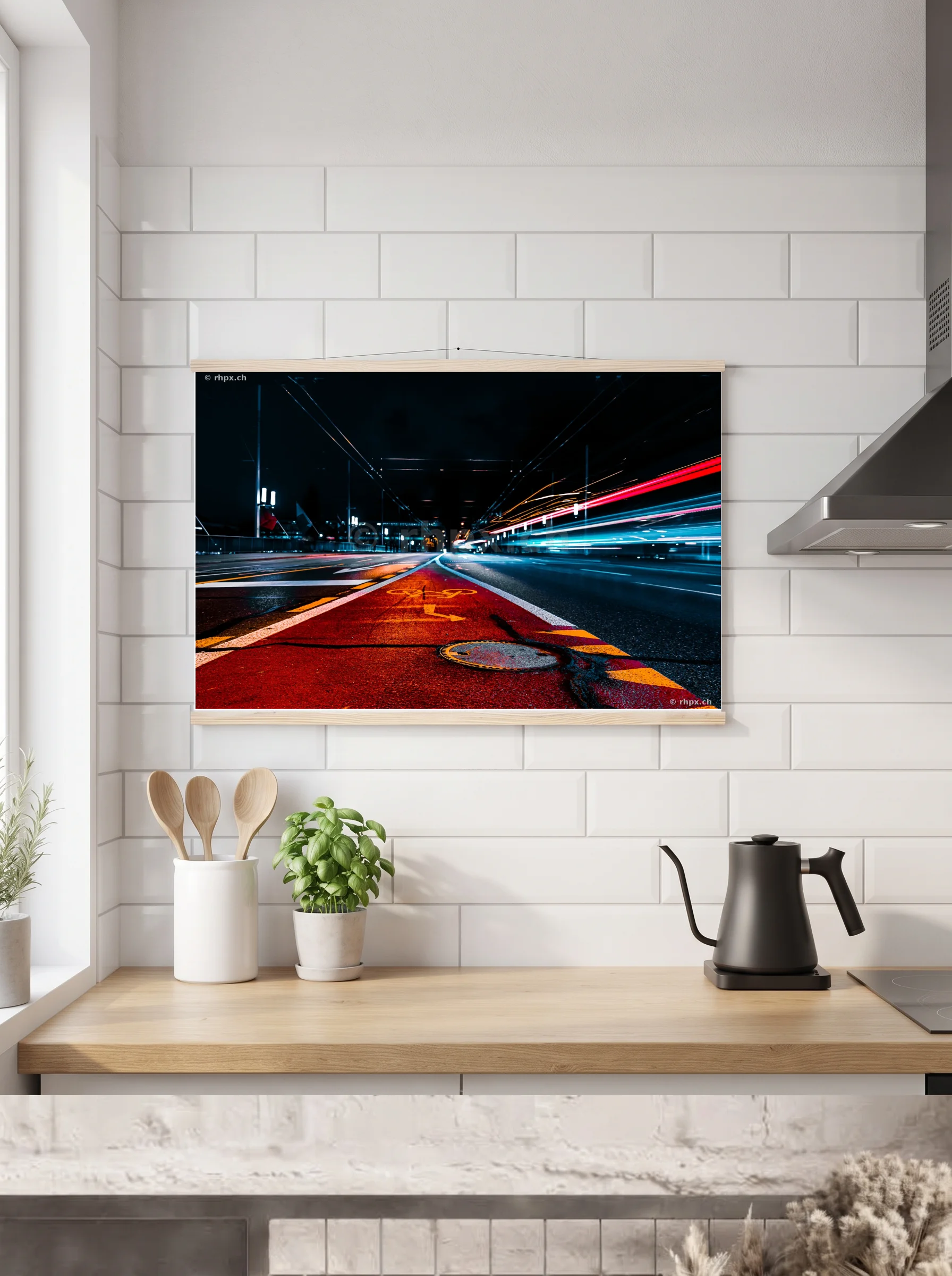 Premium-Poster mit Leisten horizontal A3 (29.7 x 42 cm)