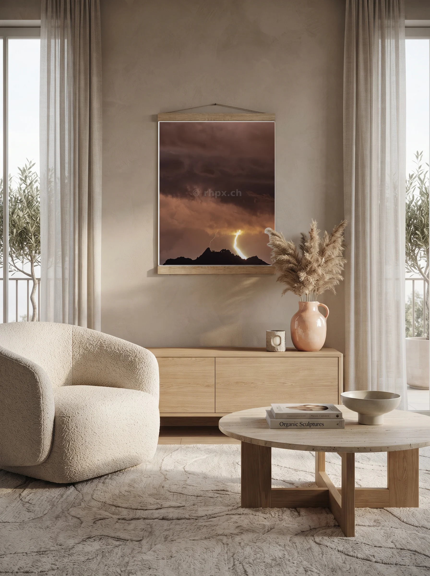 Premium-Poster mit Leisten Vertikal
