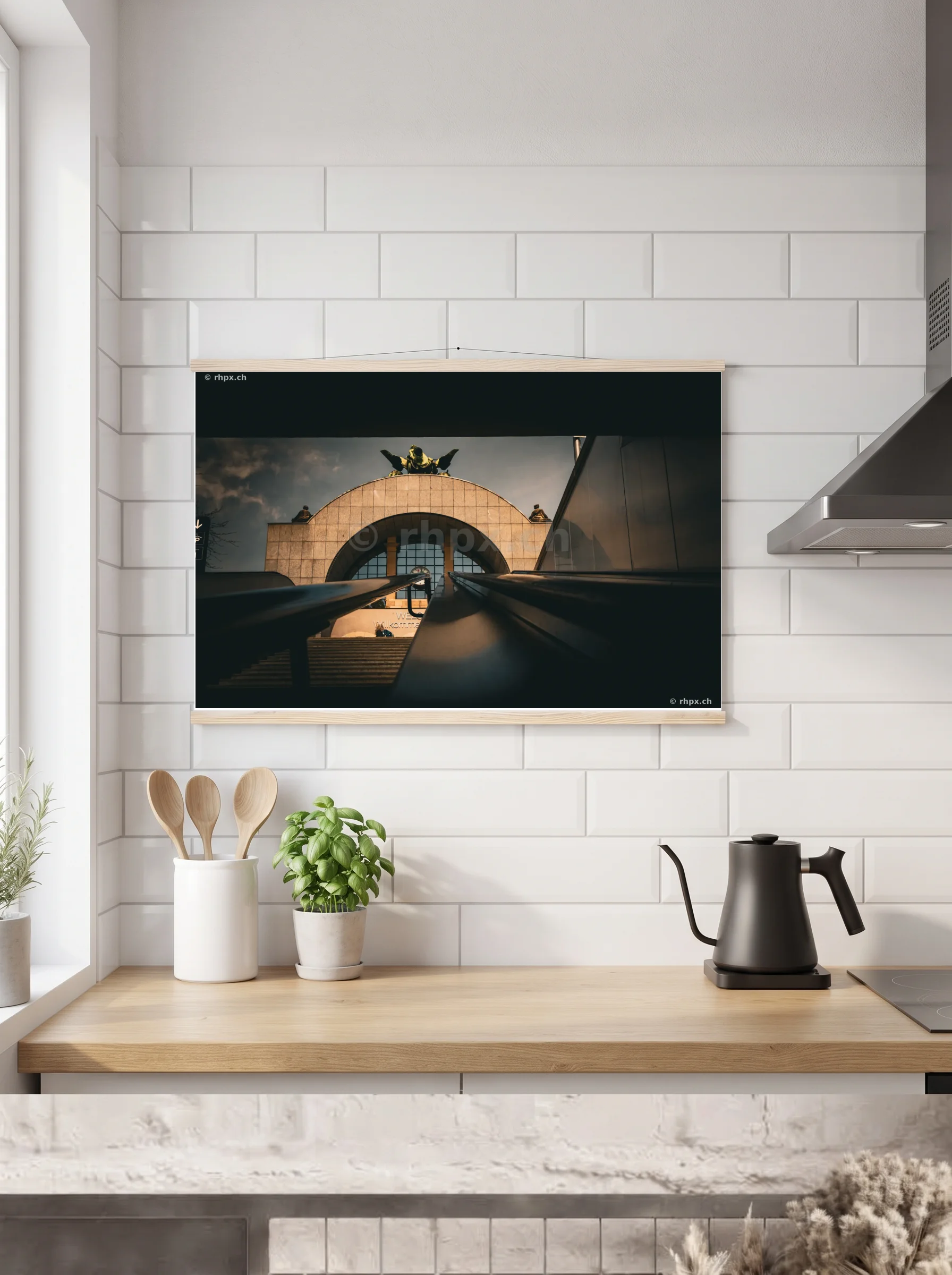 Premium-Poster mit Leisten horizontal 60x90 cm