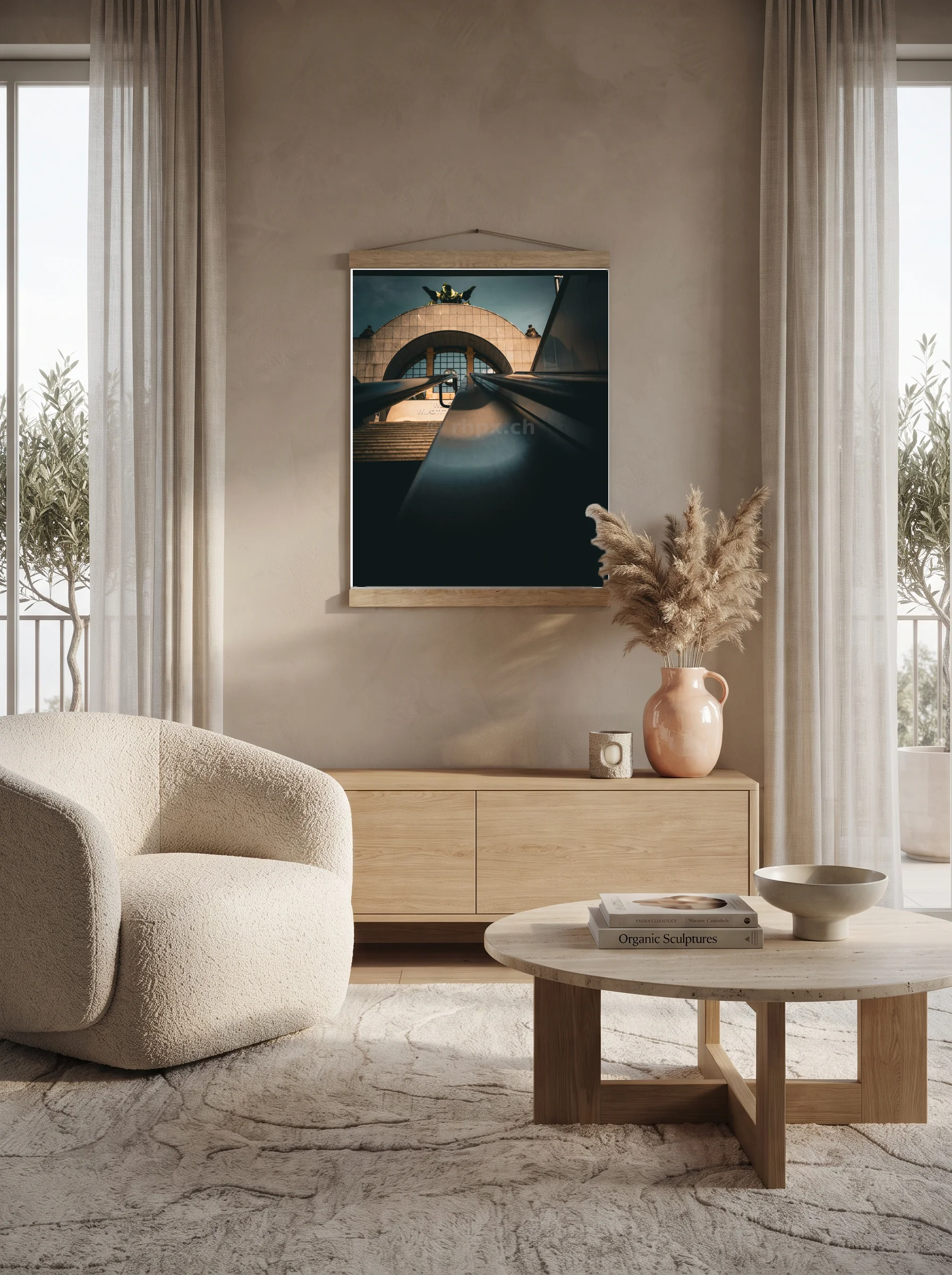 Premium-Poster mit Leisten Vertikal 60x90 cm