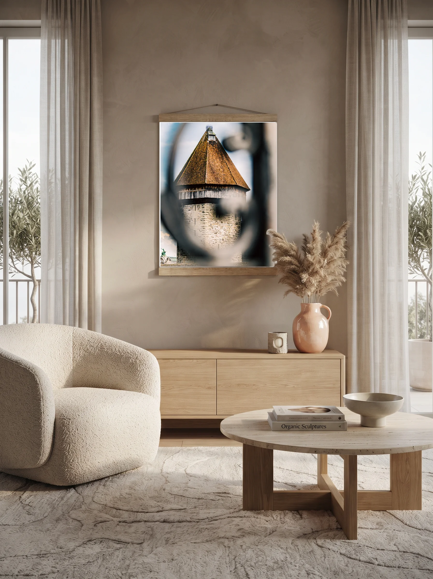 Premium-Poster mit Leisten Vertikal 70 x 100 cm