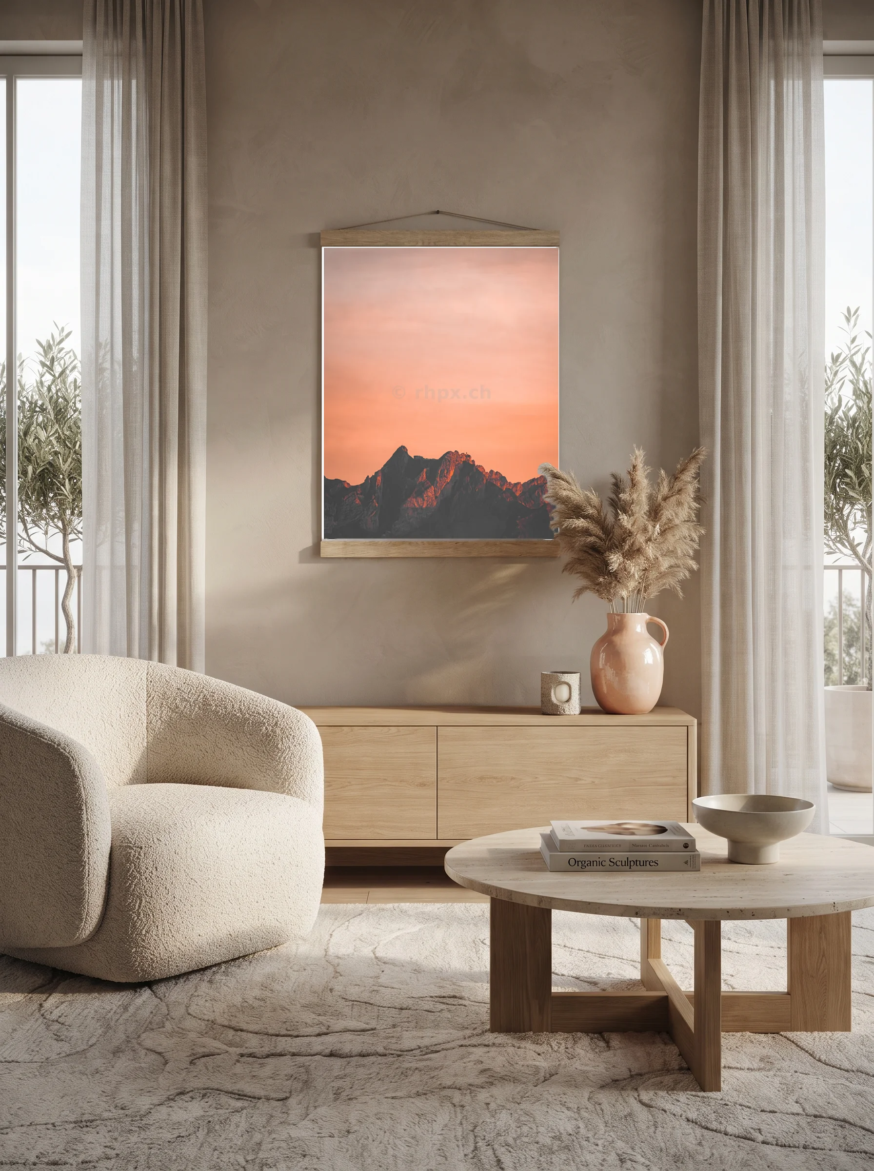 Premium-Poster mit Leisten Vertikal