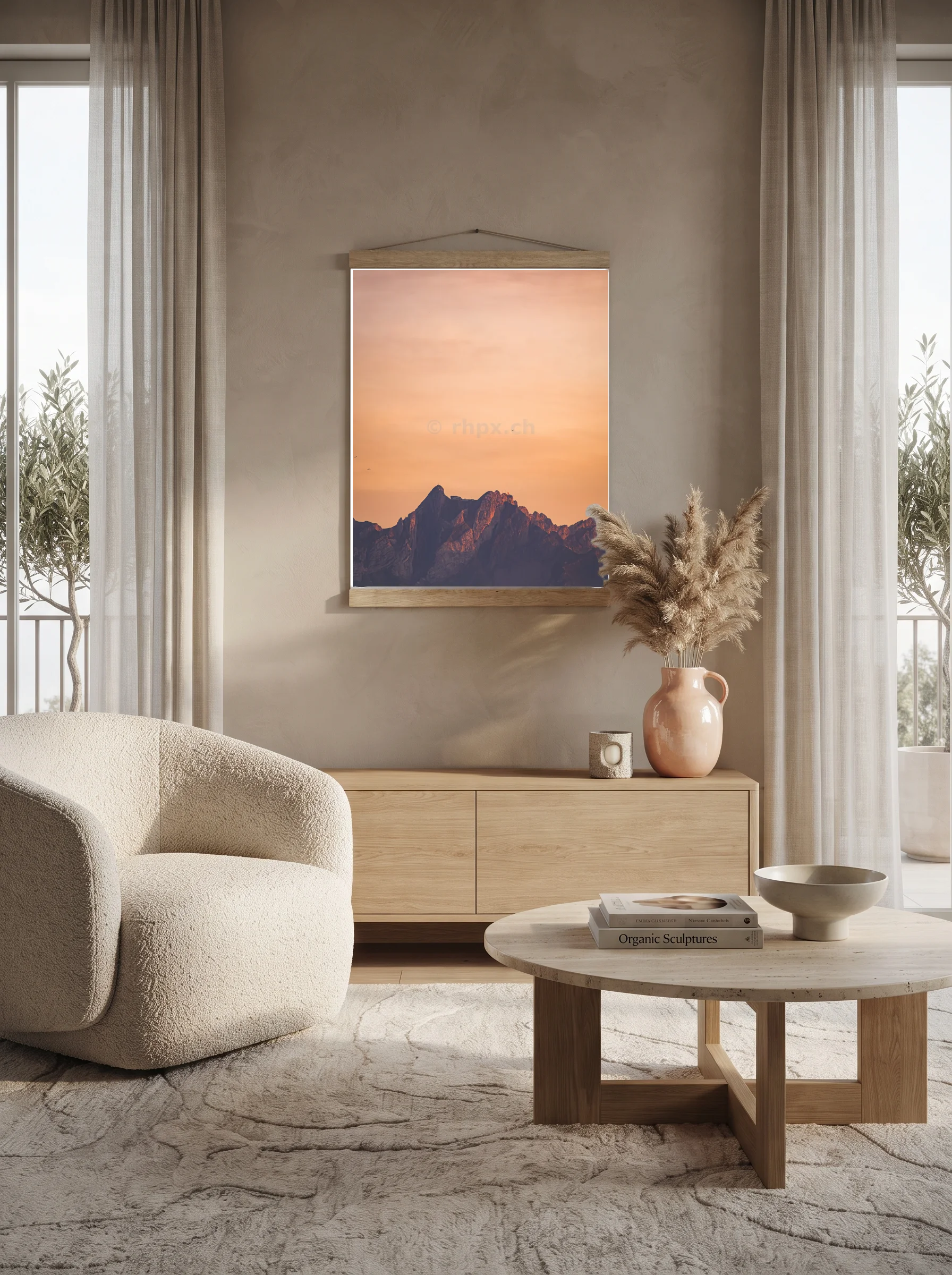 Premium-Poster mit Leisten Vertikal A0 (84.1 x 118.9 cm)