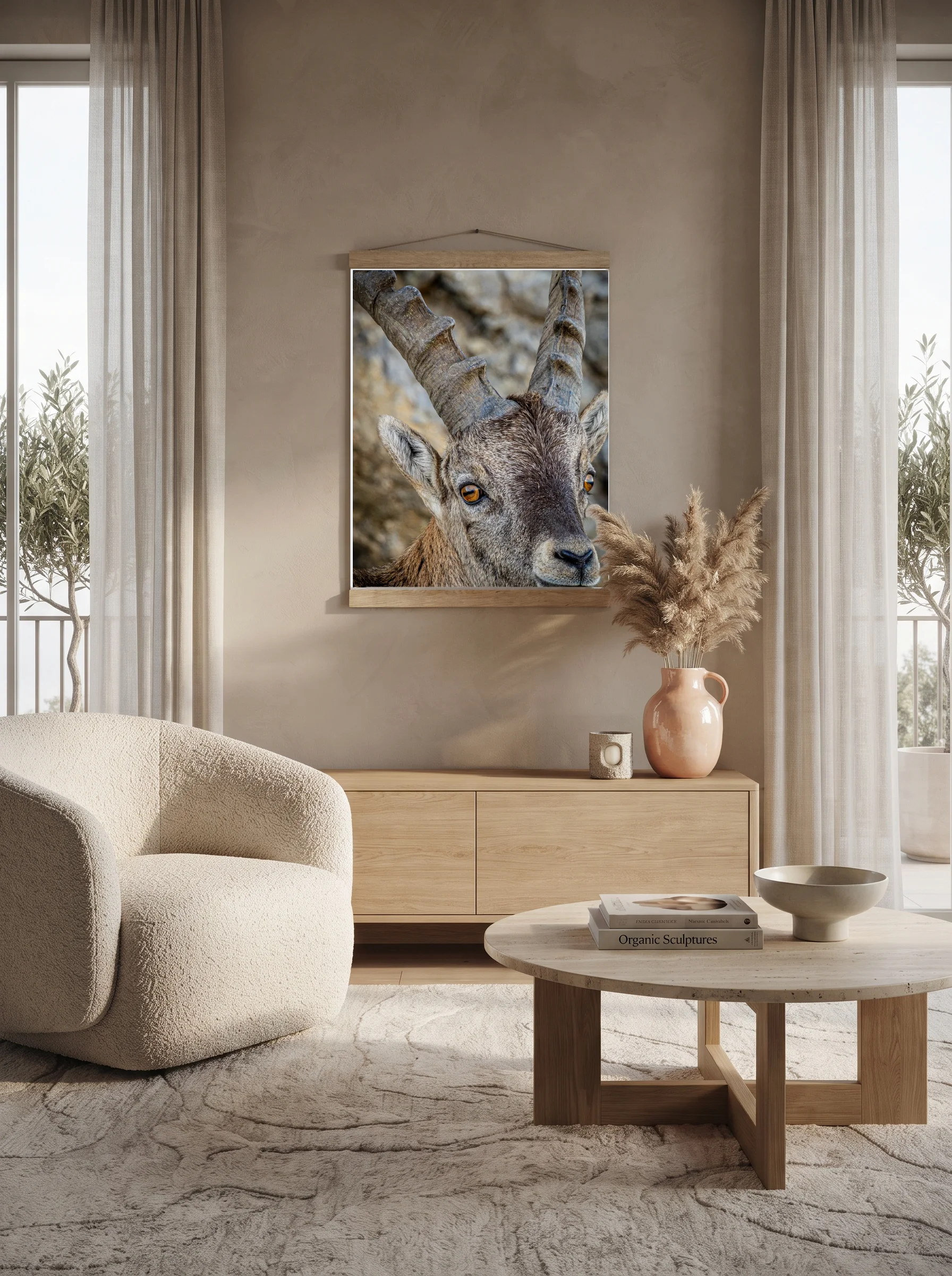 Premium-Poster mit Leisten Vertikal A0 (84.1 x 118.9 cm)