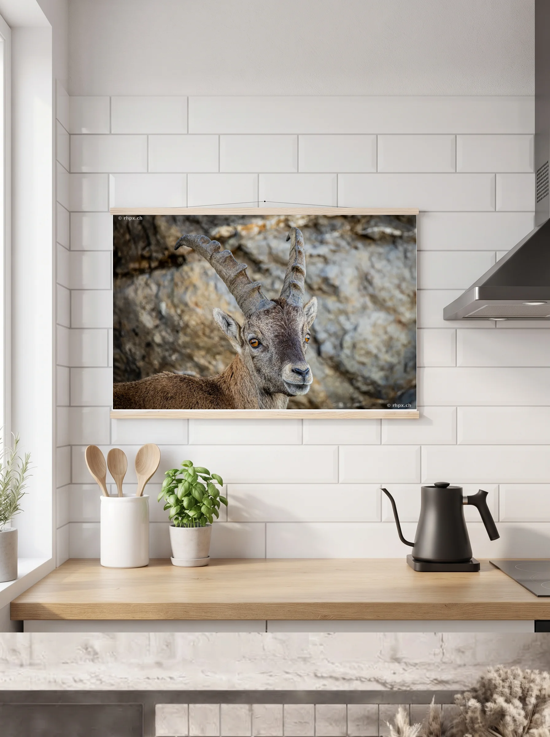 Premium-Poster mit Leisten horizontal A2 (42 x 59.4 cm)
