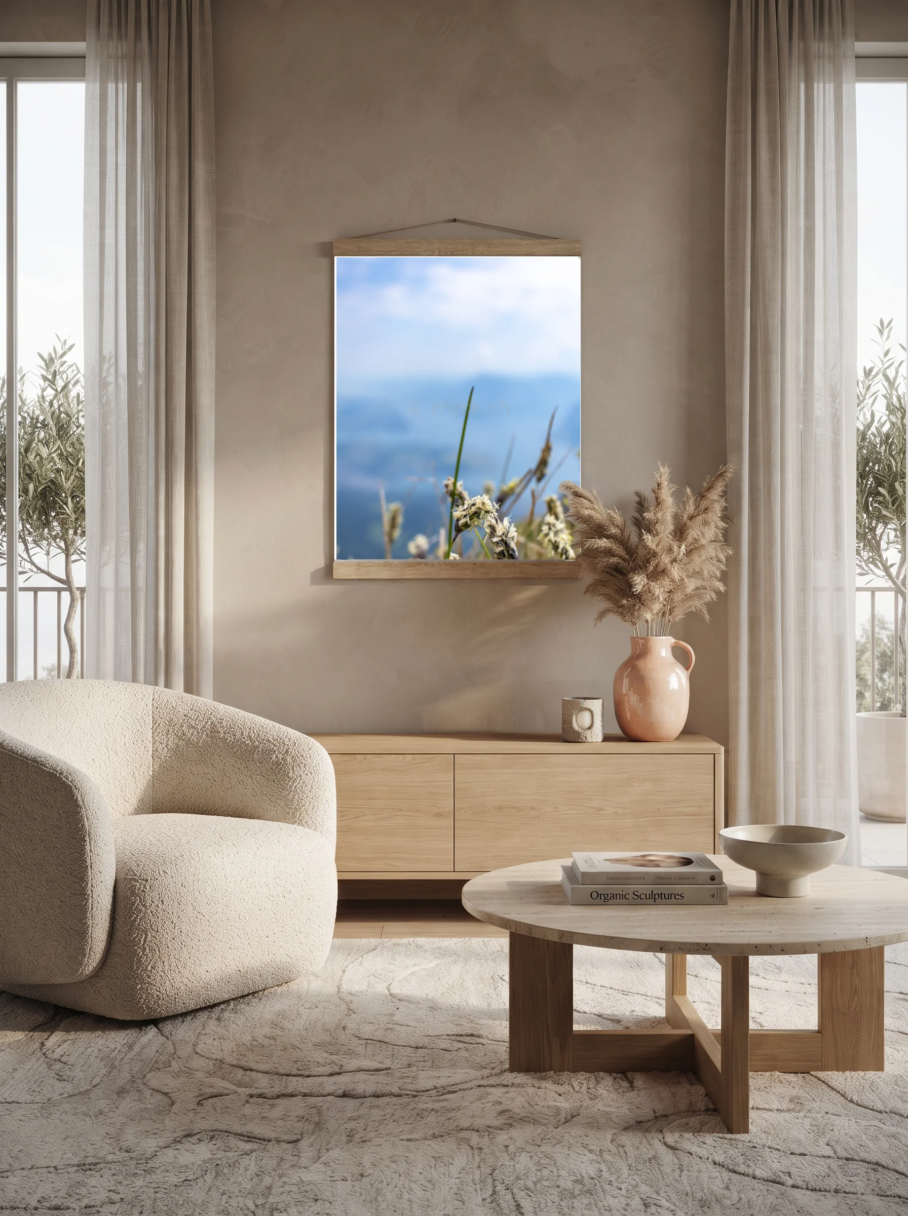 Premium-Poster mit Leisten Vertikal