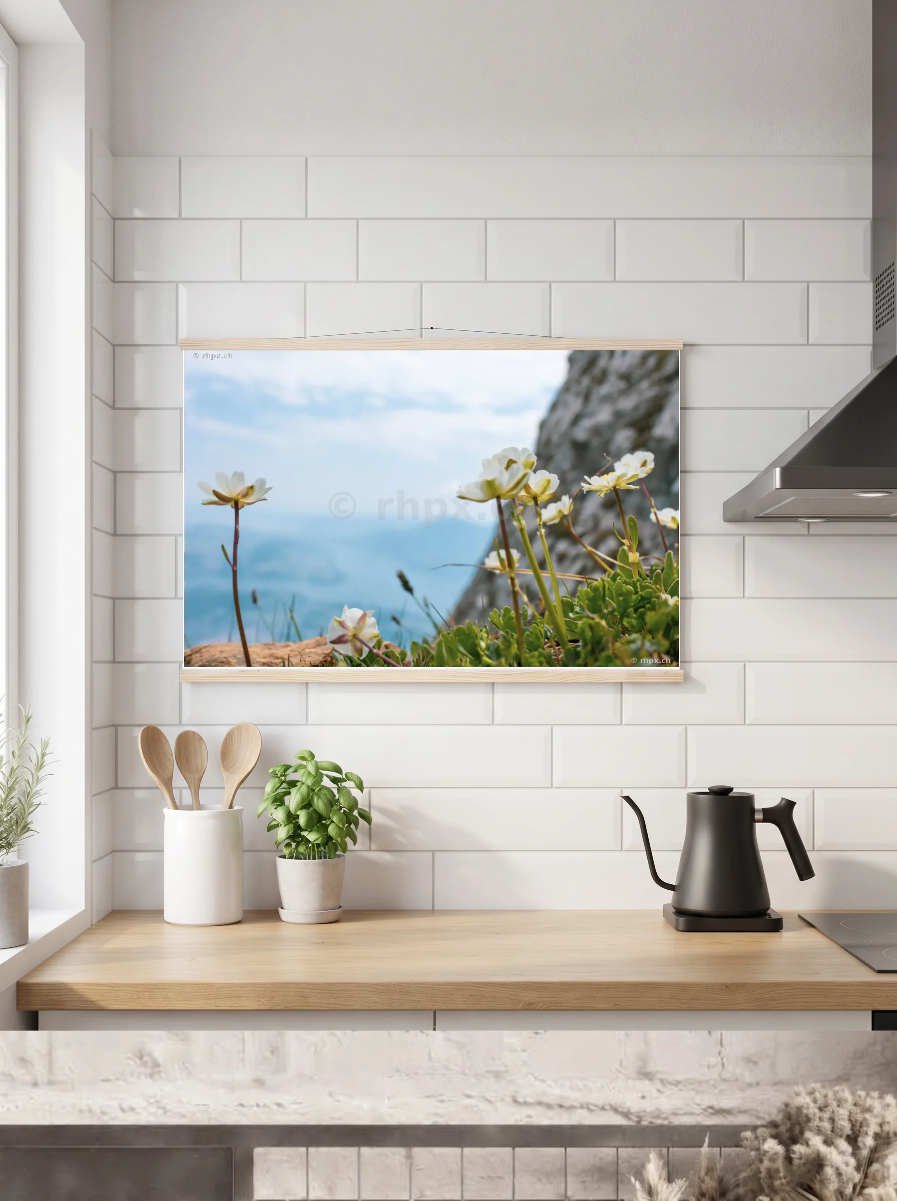 Premium-Poster mit Leisten horizontal 70 x 100 cm