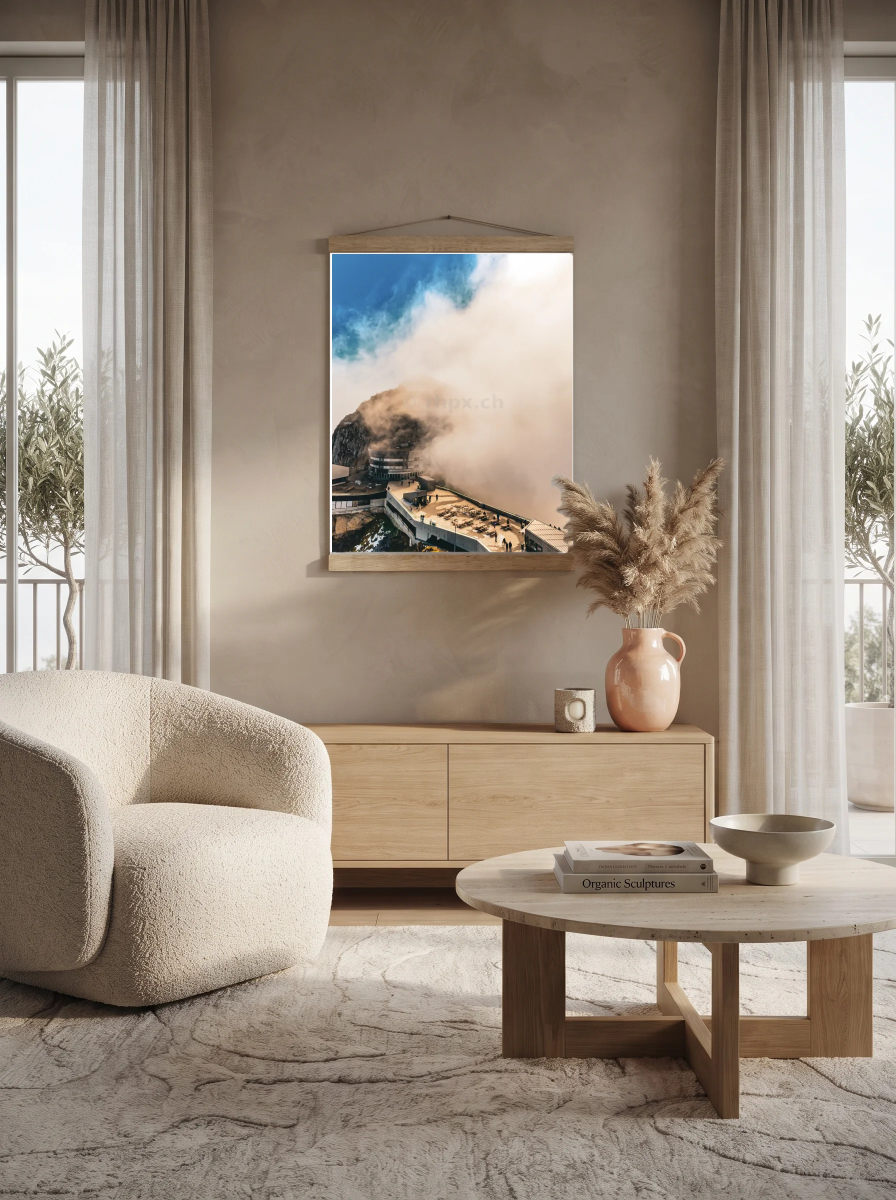 Premium-Poster mit Leisten Vertikal