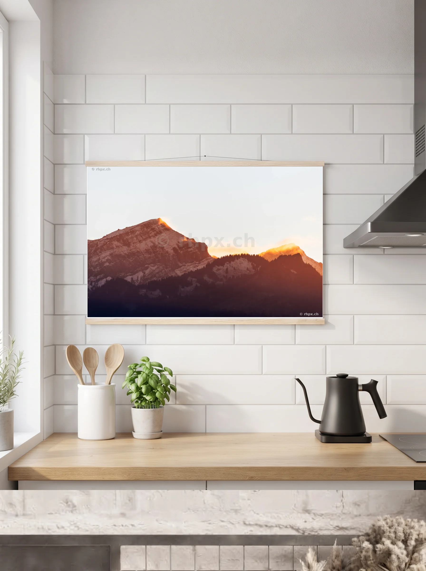 Premium-Poster mit Leisten horizontal A3 (29.7 x 42 cm)