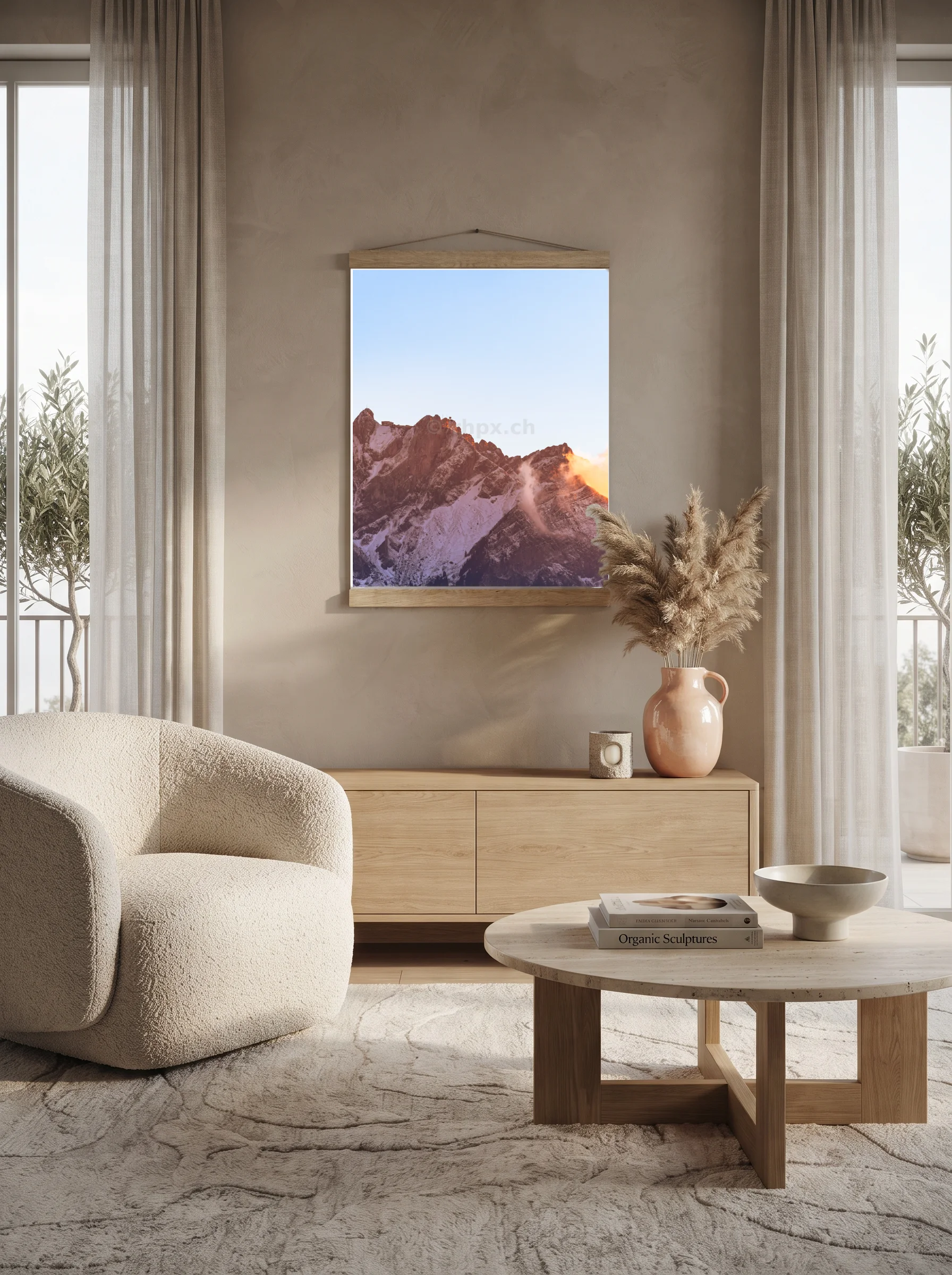 Premium-Poster mit Leisten Vertikal