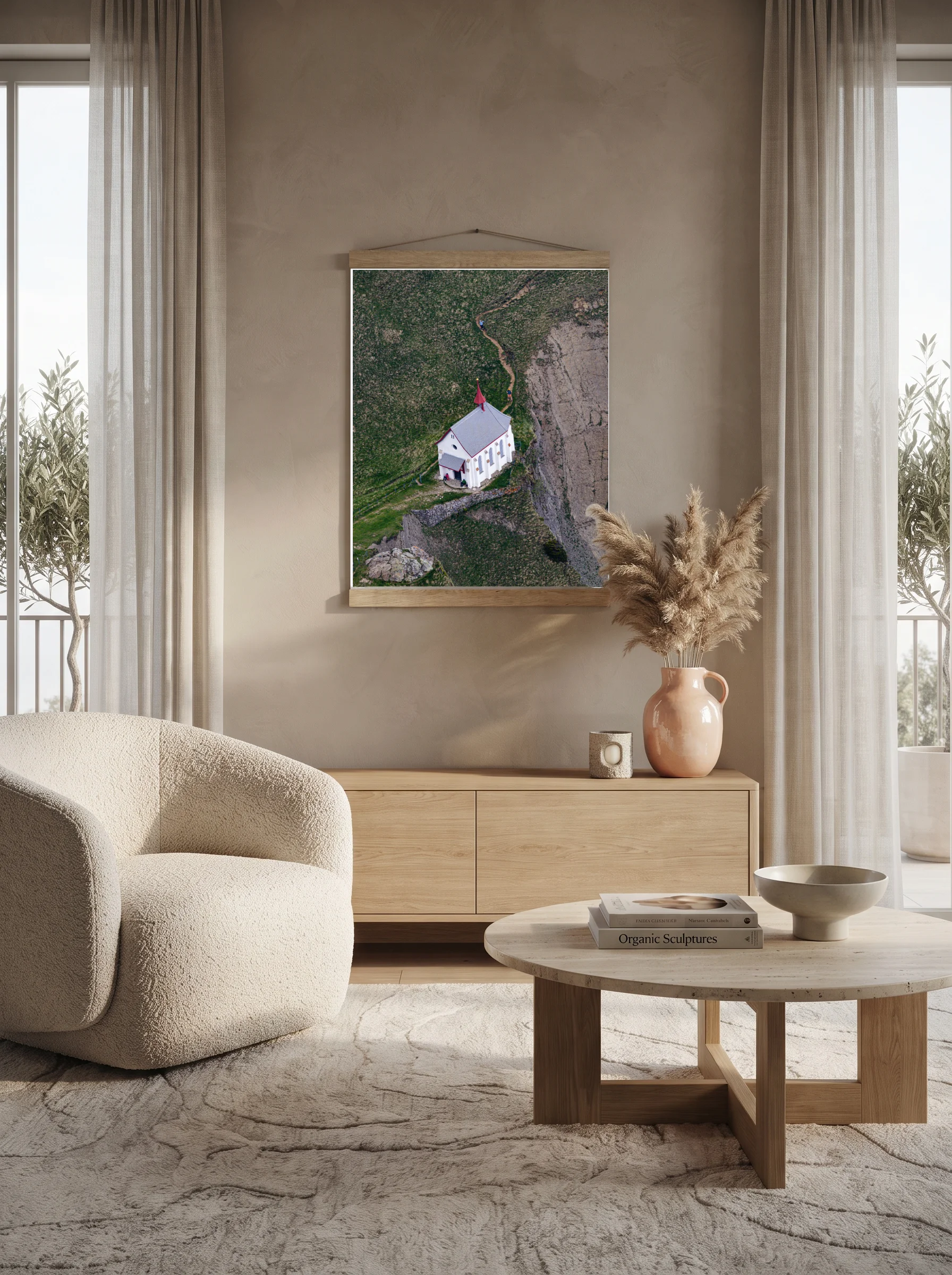 Premium-Poster mit Leisten Vertikal 60x90 cm