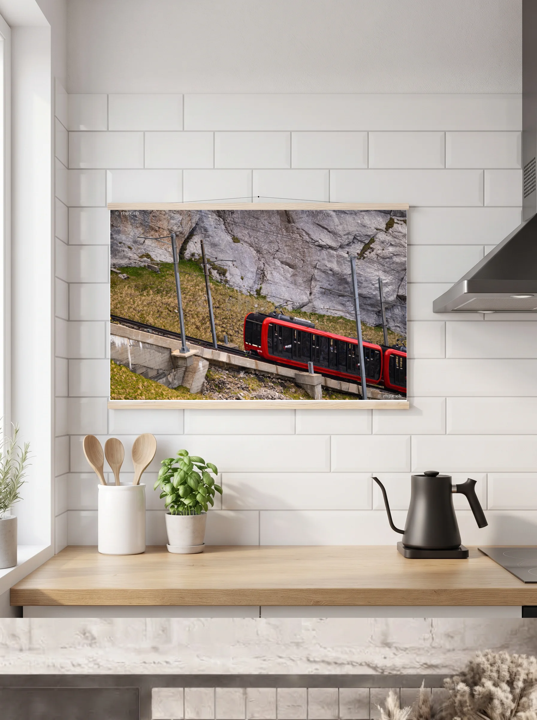 Premium-Poster mit Leisten horizontal A2 (42 x 59.4 cm)