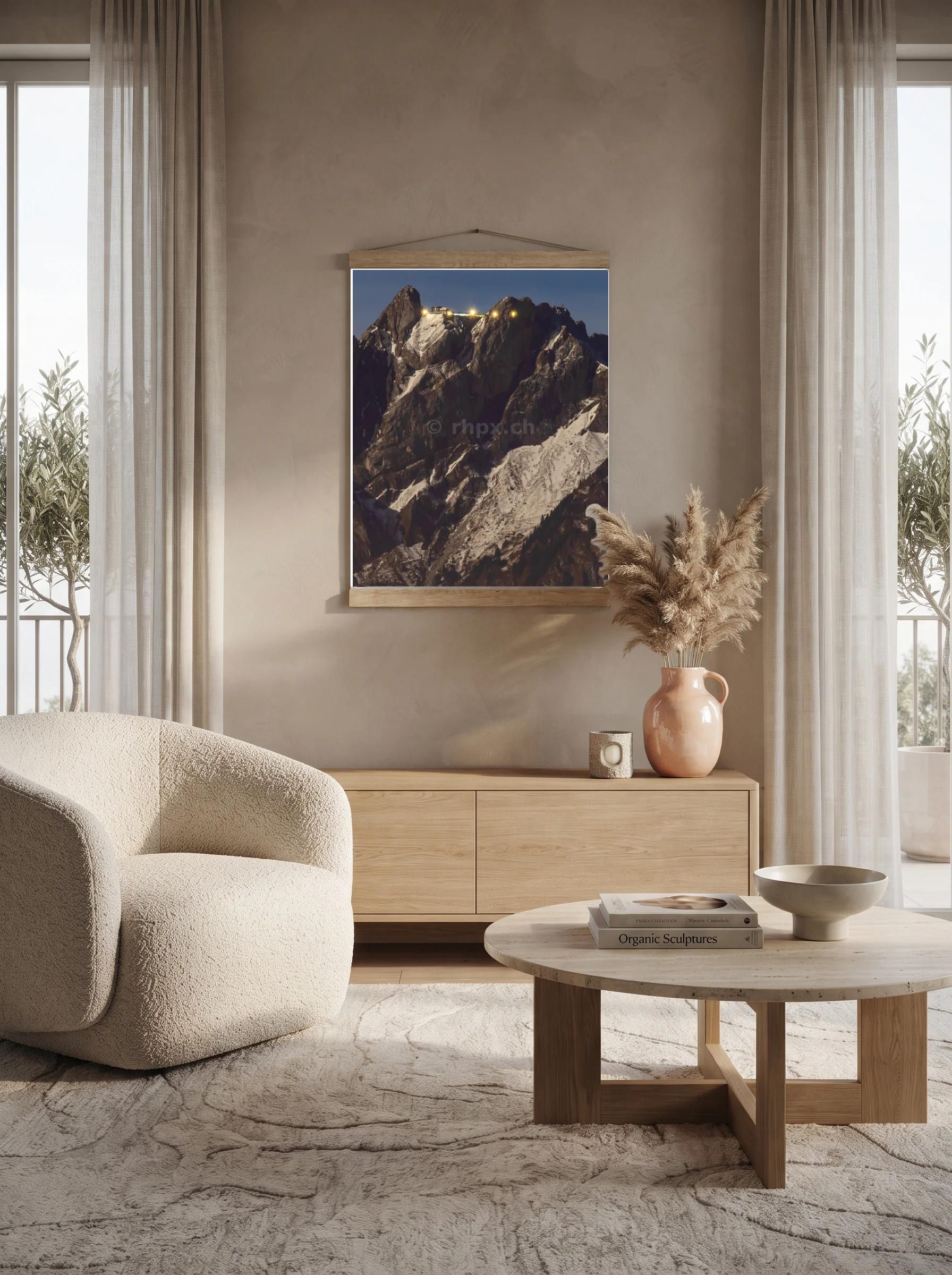 Premium-Poster mit Leisten Vertikal 60x90 cm