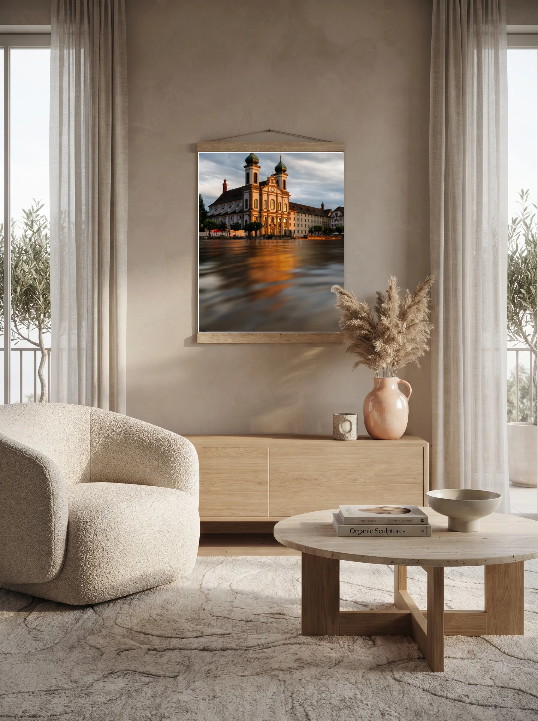 Premium-Poster mit Leisten Vertikal A0 (84.1 x 118.9 cm)