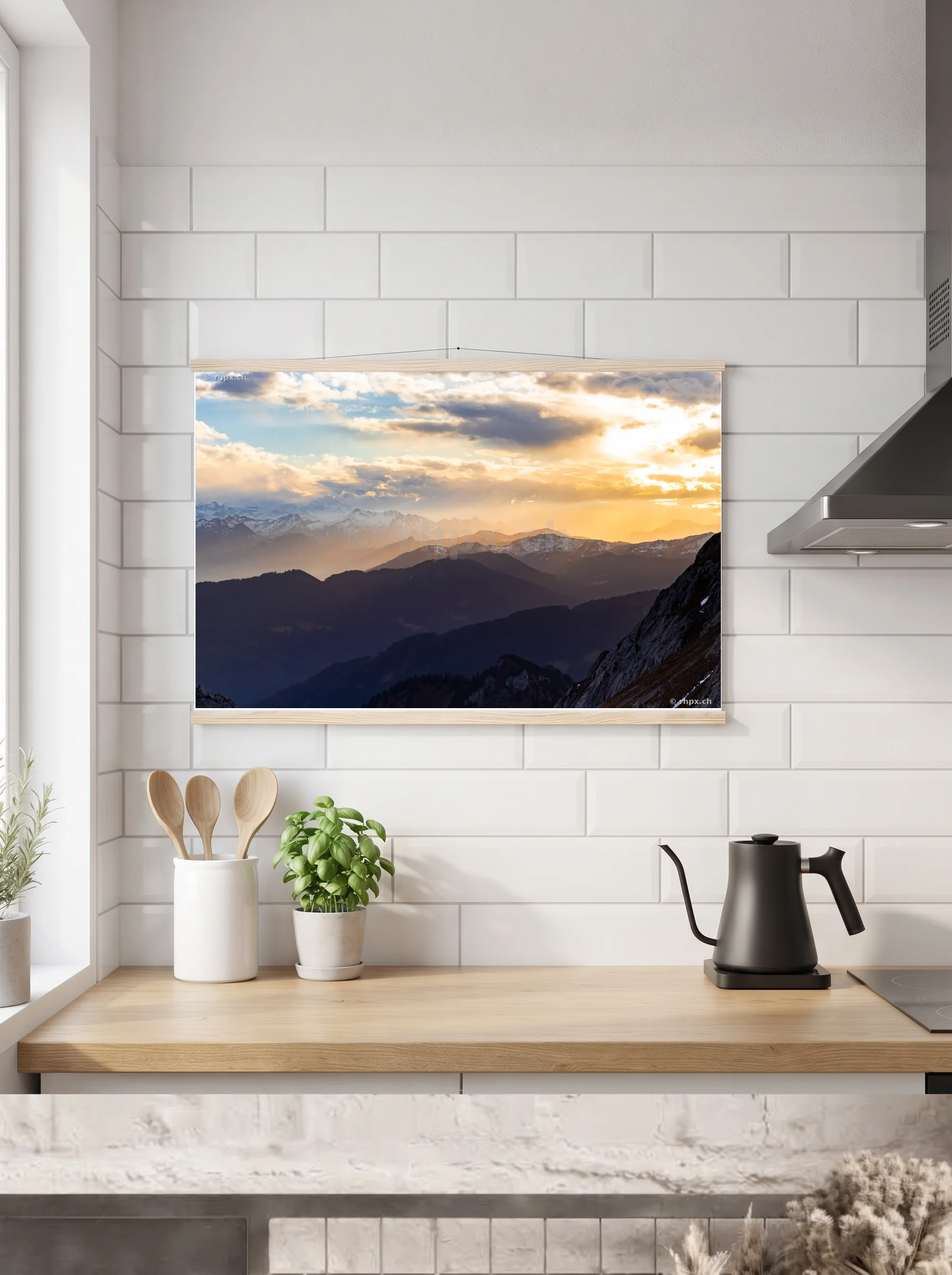 Premium-Poster mit Leisten horizontal A3 (29.7 x 42 cm)