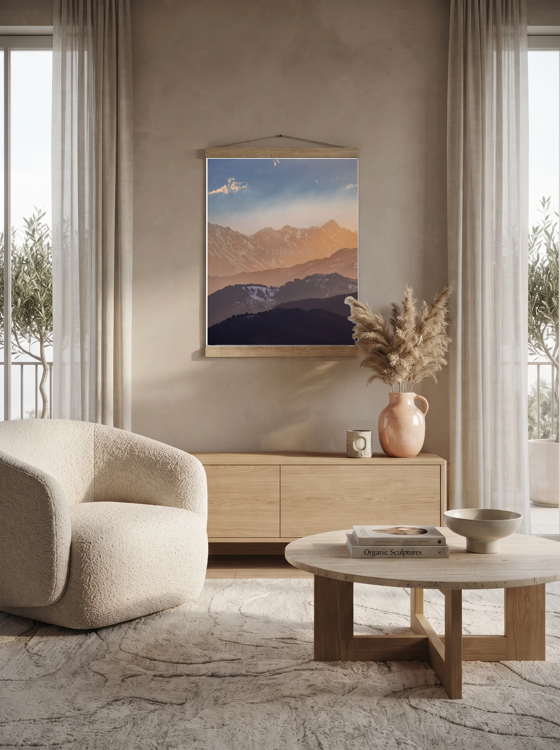 Premium-Poster mit Leisten Vertikal 60x90 cm
