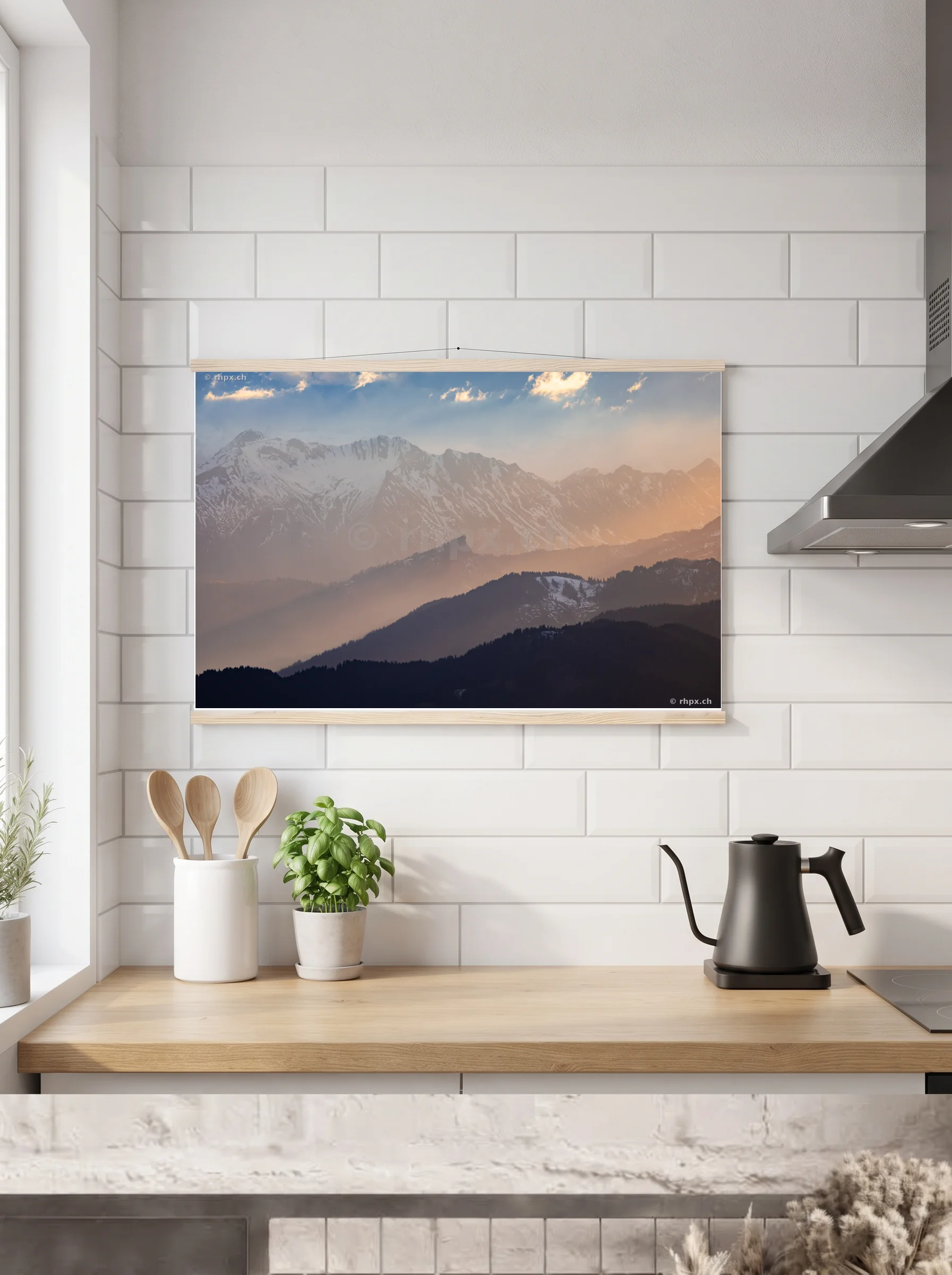 Premium-Poster mit Leisten horizontal A2 (42 x 59.4 cm)