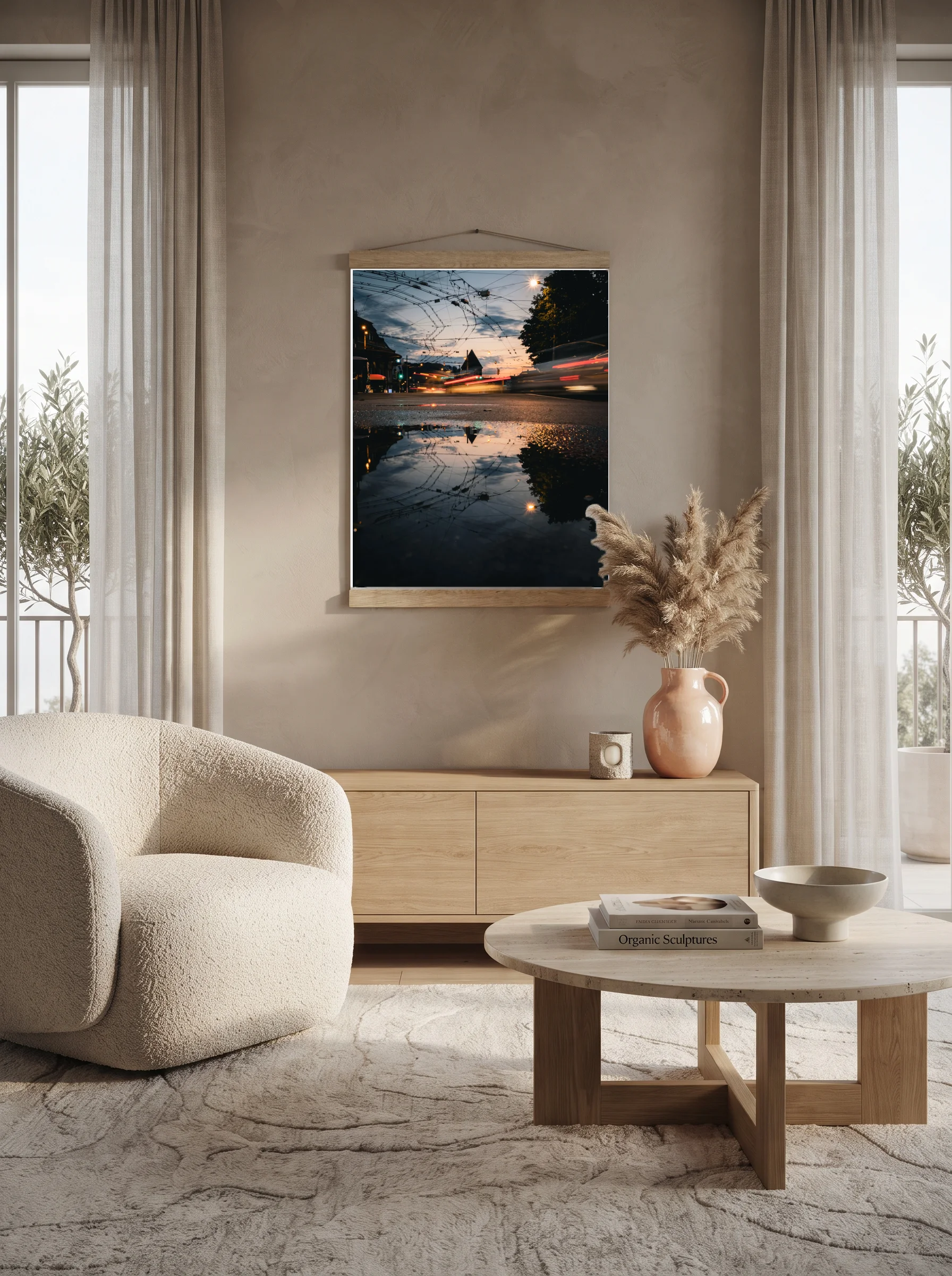 Premium-Poster mit Leisten Vertikal 70 x 100 cm