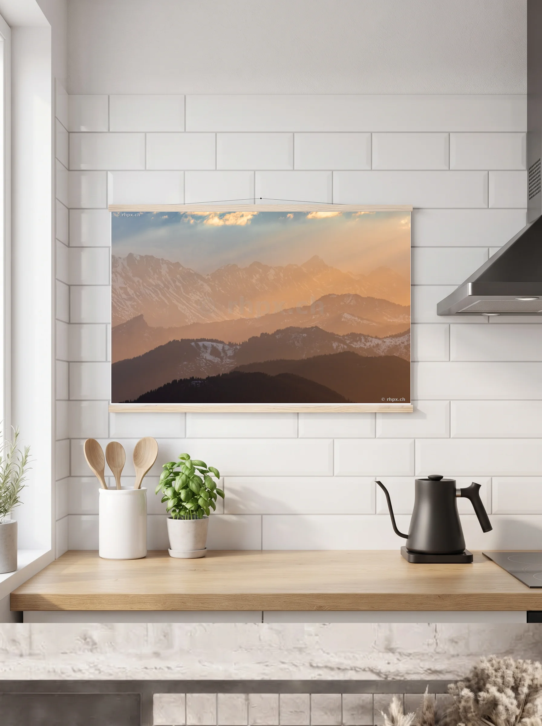 Premium-Poster mit Leisten horizontal A2 (42 x 59.4 cm)
