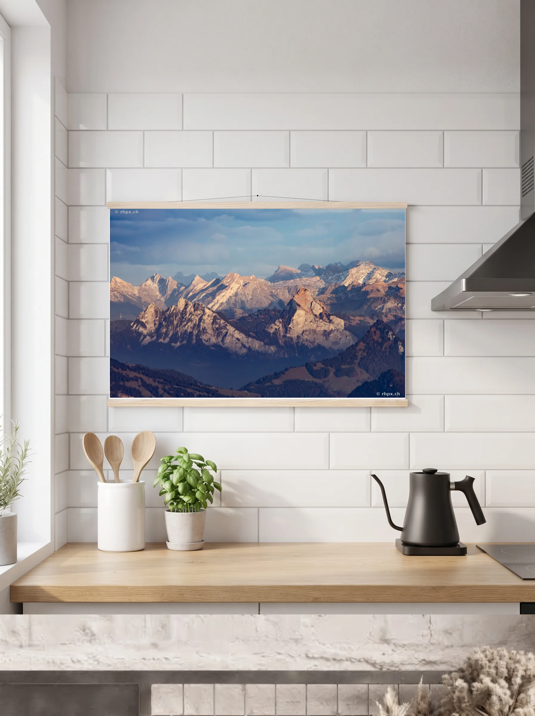 Premium-Poster mit Leisten horizontal A2 (42 x 59.4 cm)