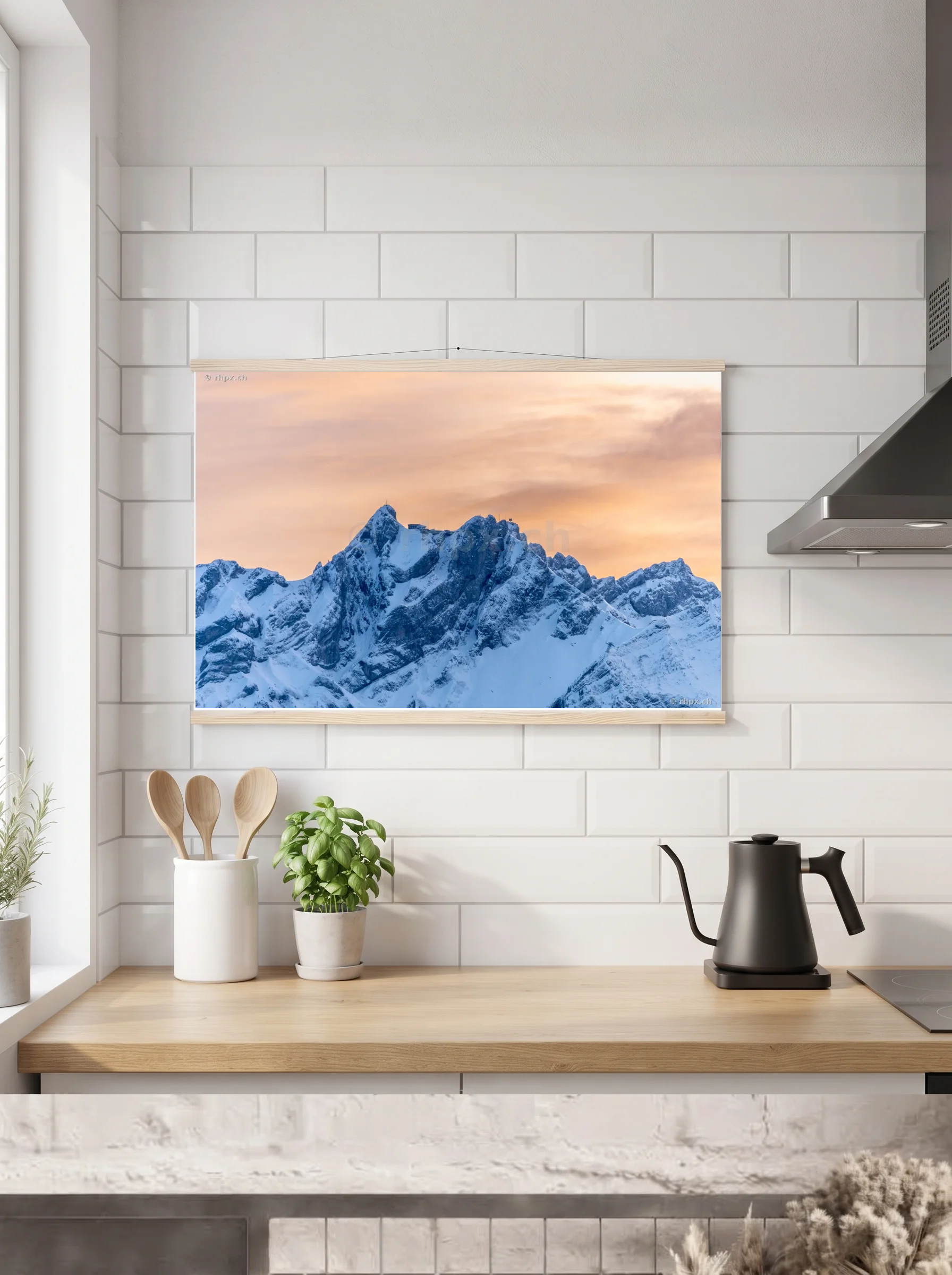 Premium-Poster mit Leisten horizontal A3 (29.7 x 42 cm)