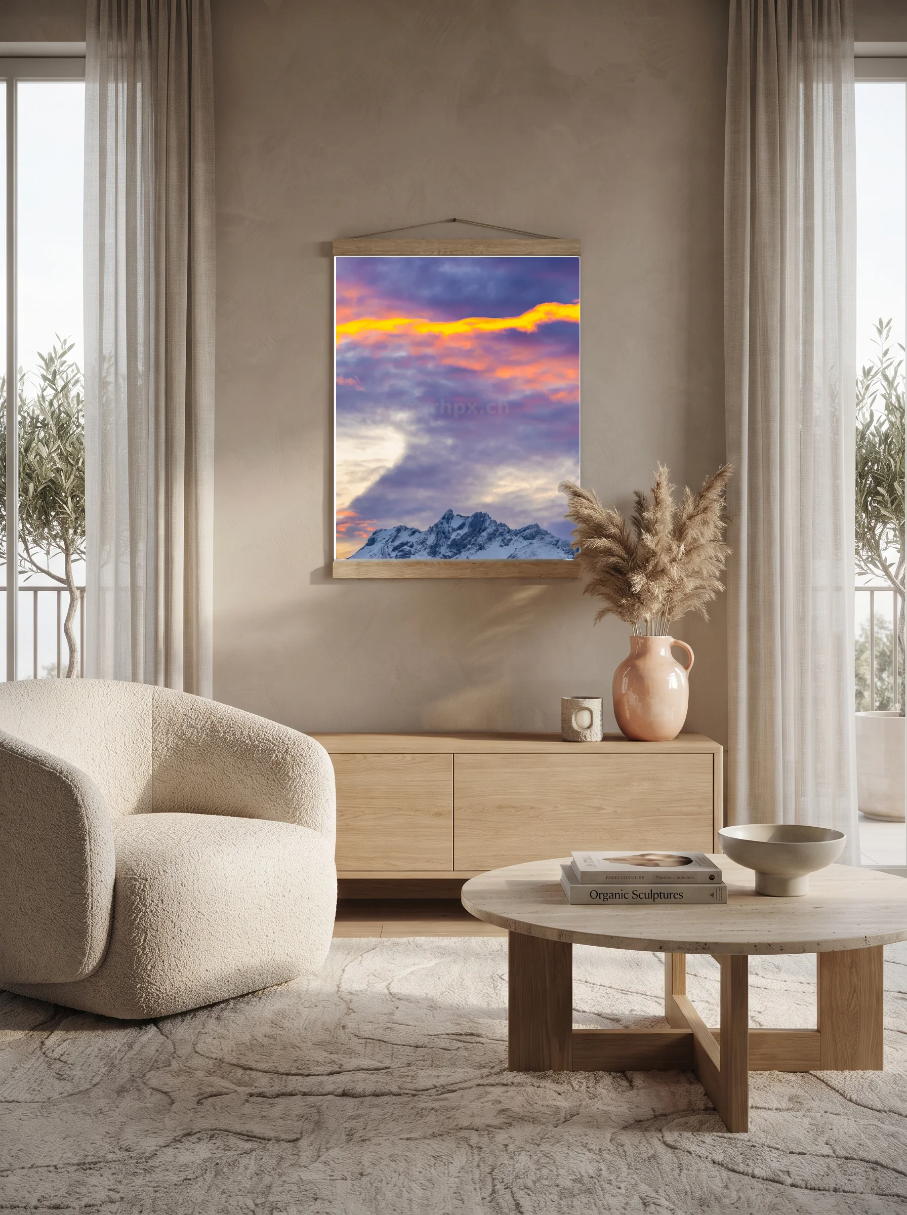 Premium-Poster mit Leisten Vertikal 60x90 cm