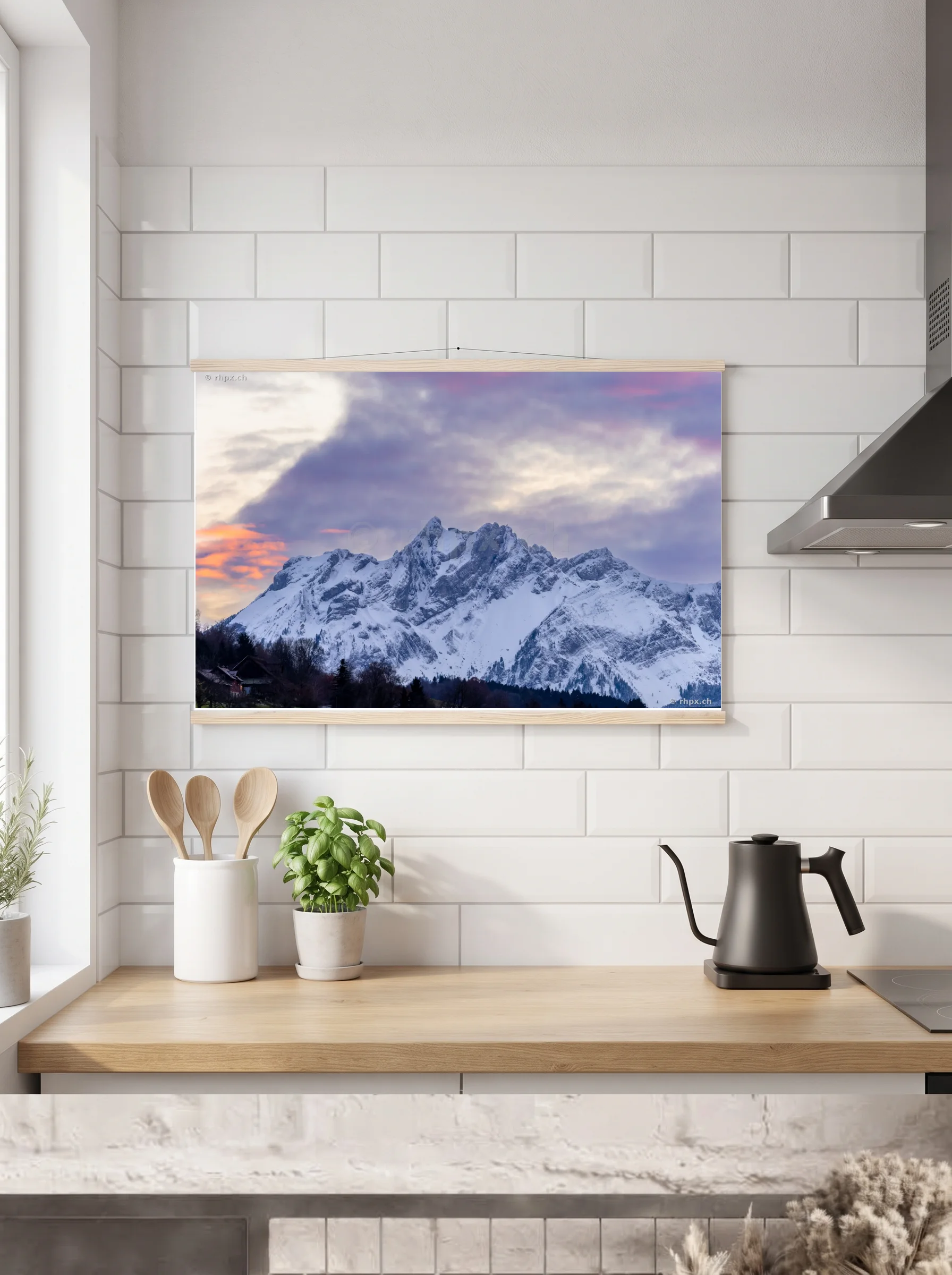 Premium-Poster mit Leisten horizontal A3 (29.7 x 42 cm)