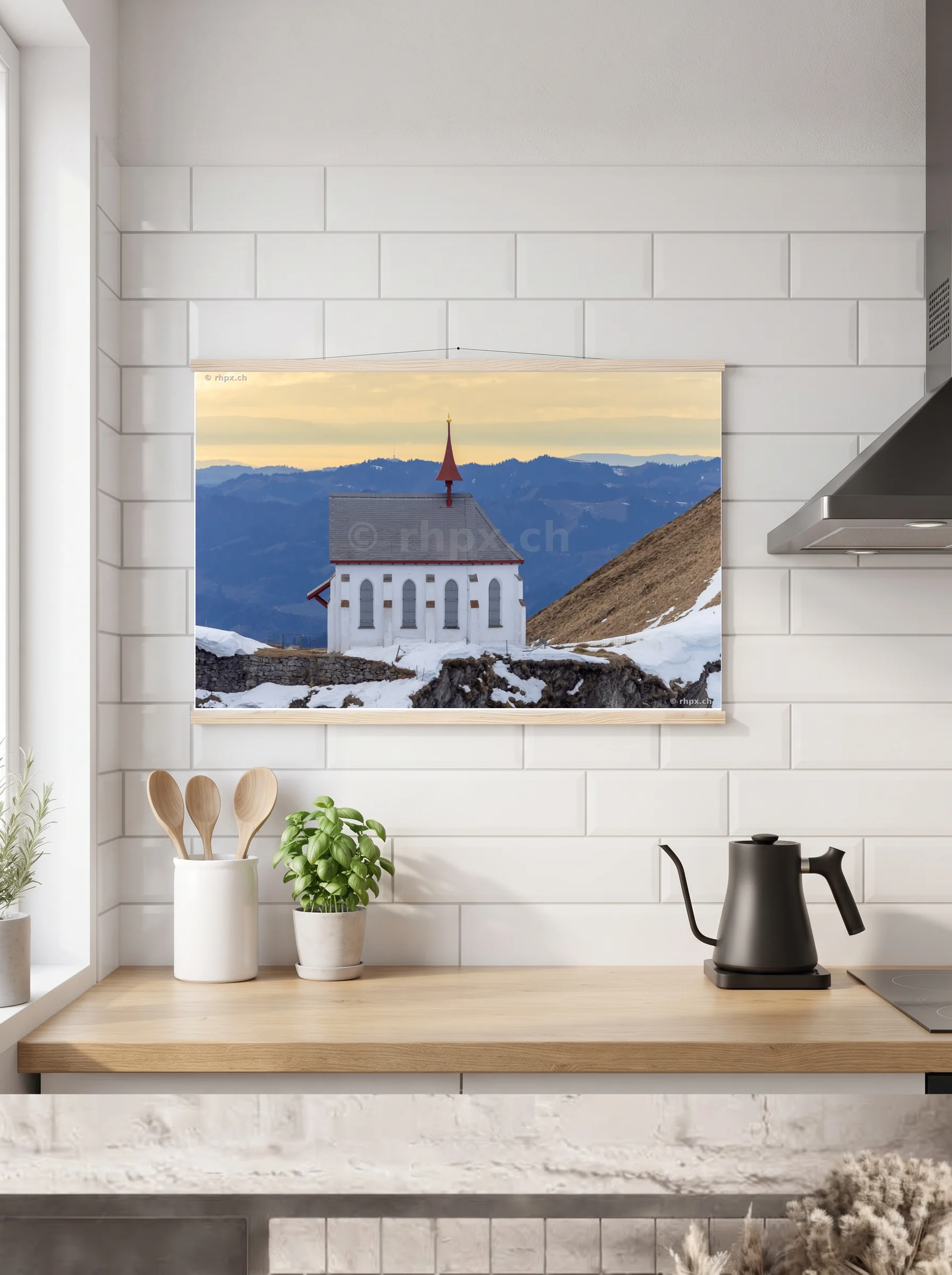 Premium-Poster mit Leisten horizontal A3 (29.7 x 42 cm)