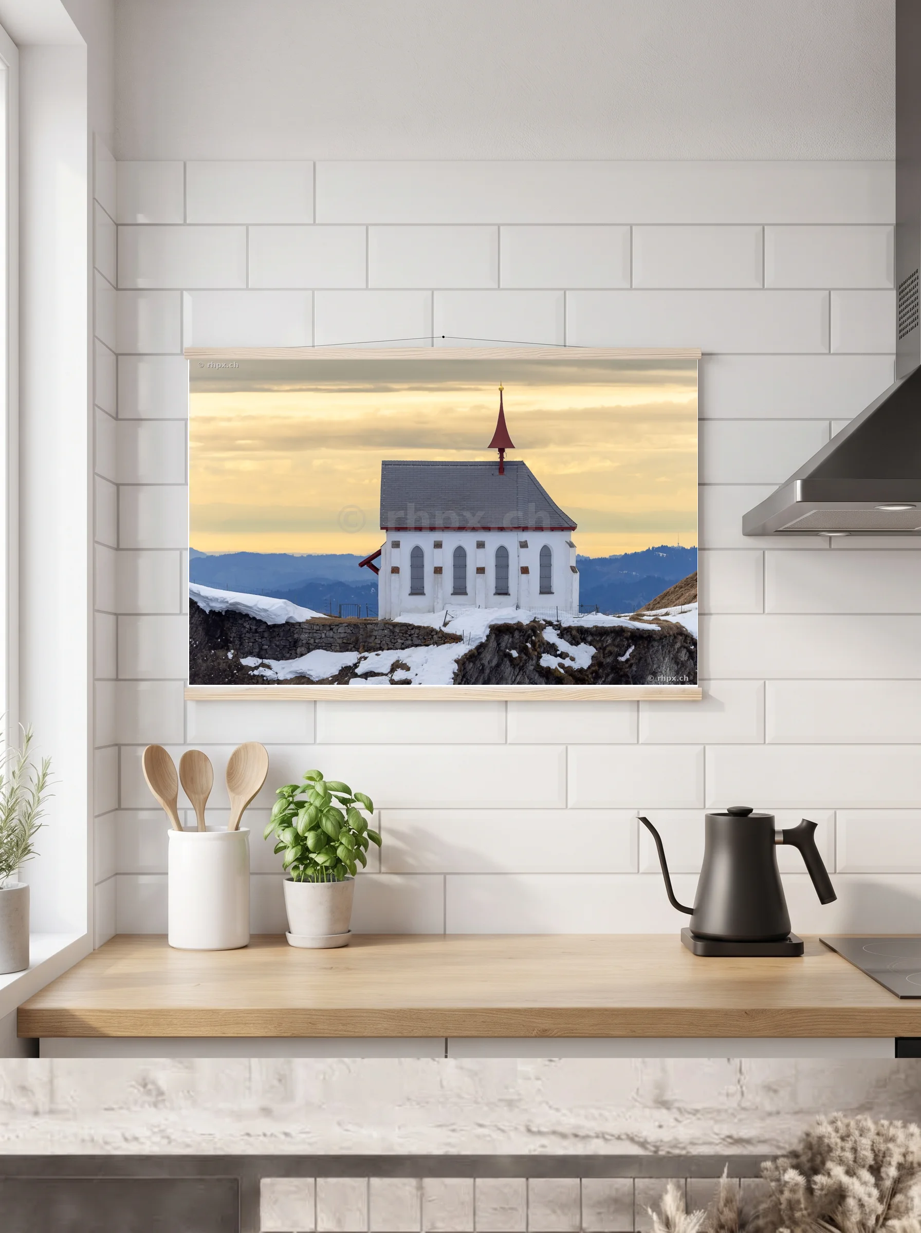 Premium-Poster mit Leisten horizontal A3 (29.7 x 42 cm)