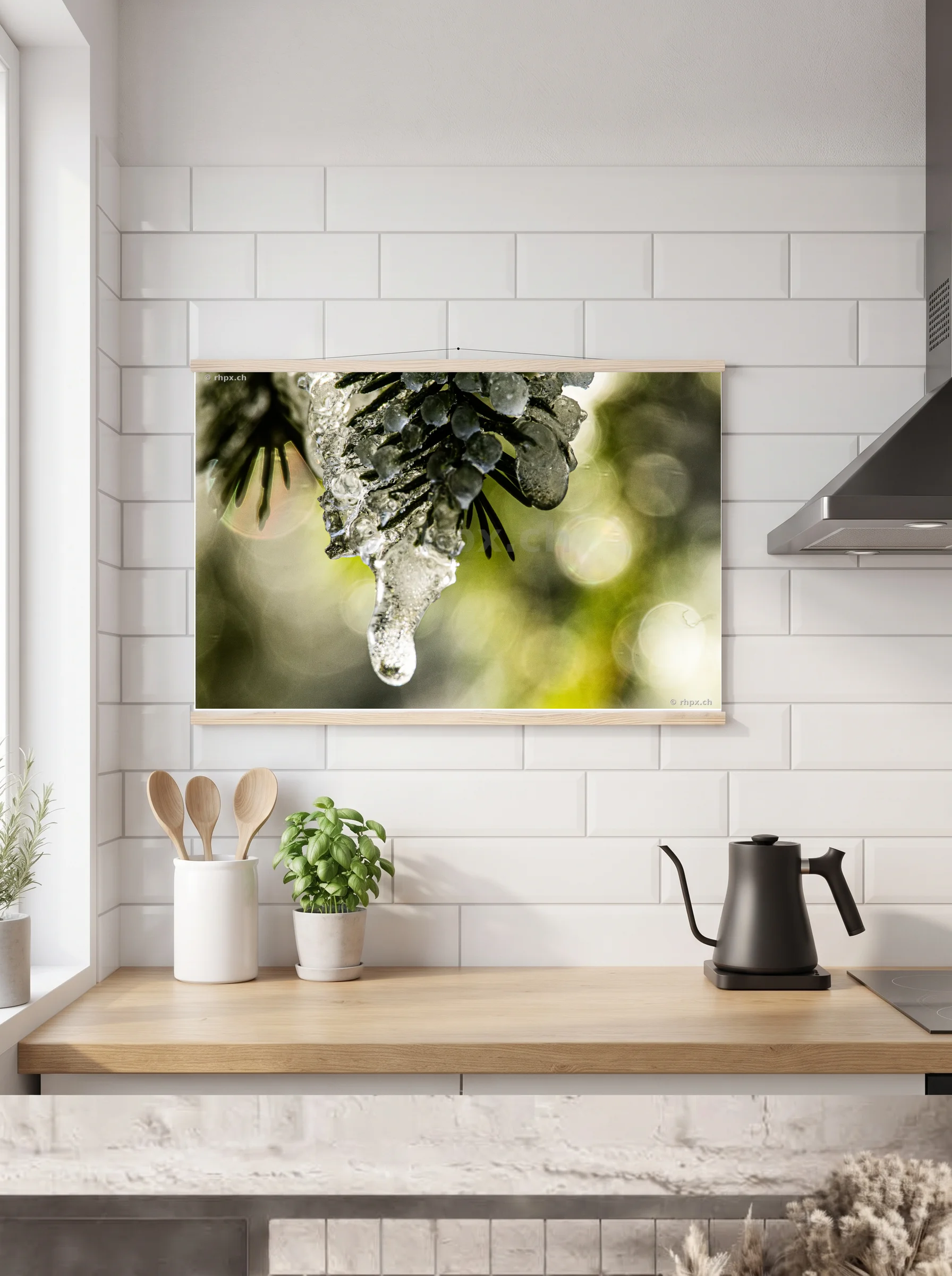 Premium-Poster mit Leisten horizontal 70 x 100 cm