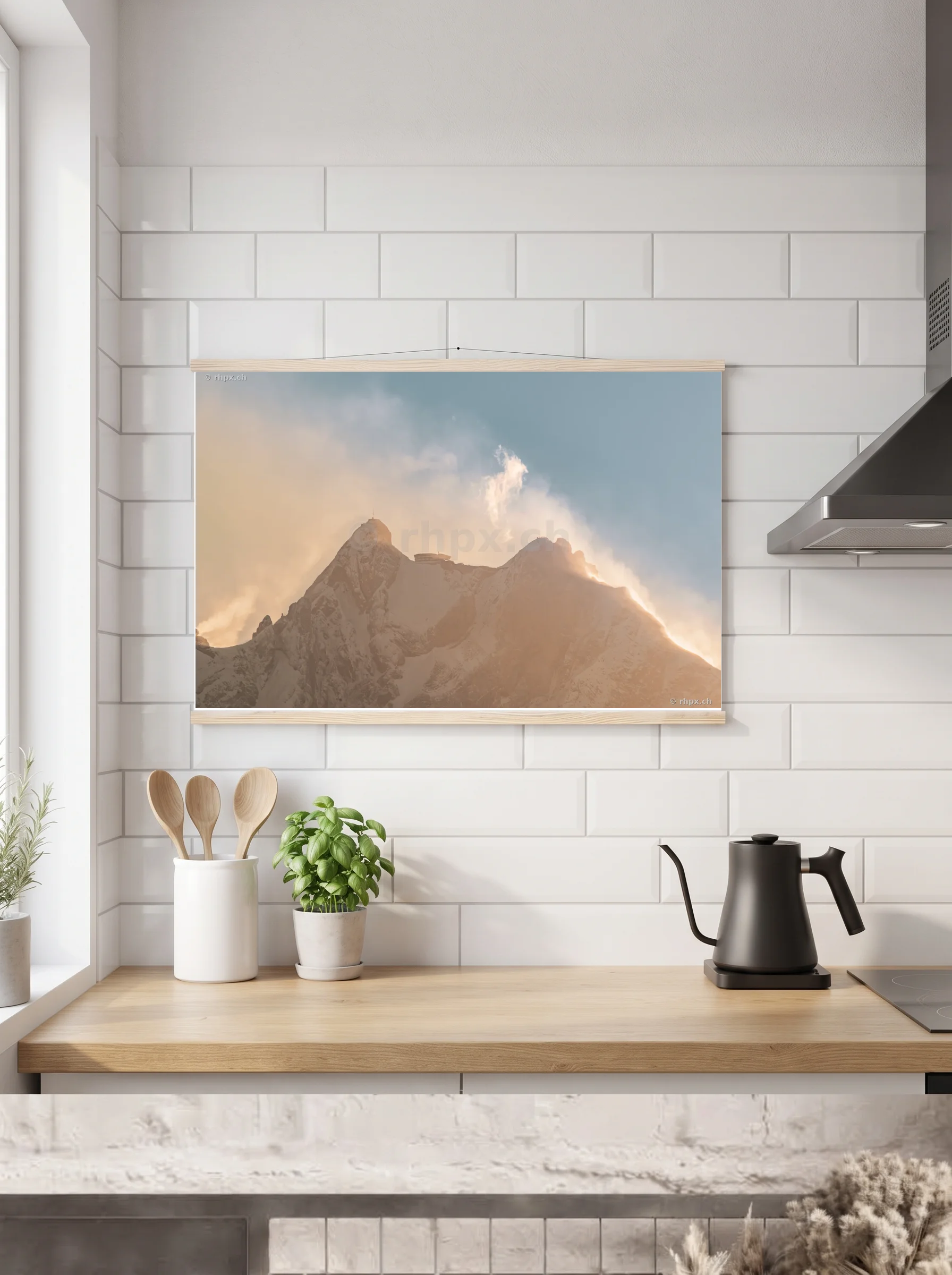 Premium-Poster mit Leisten horizontal 60x90 cm