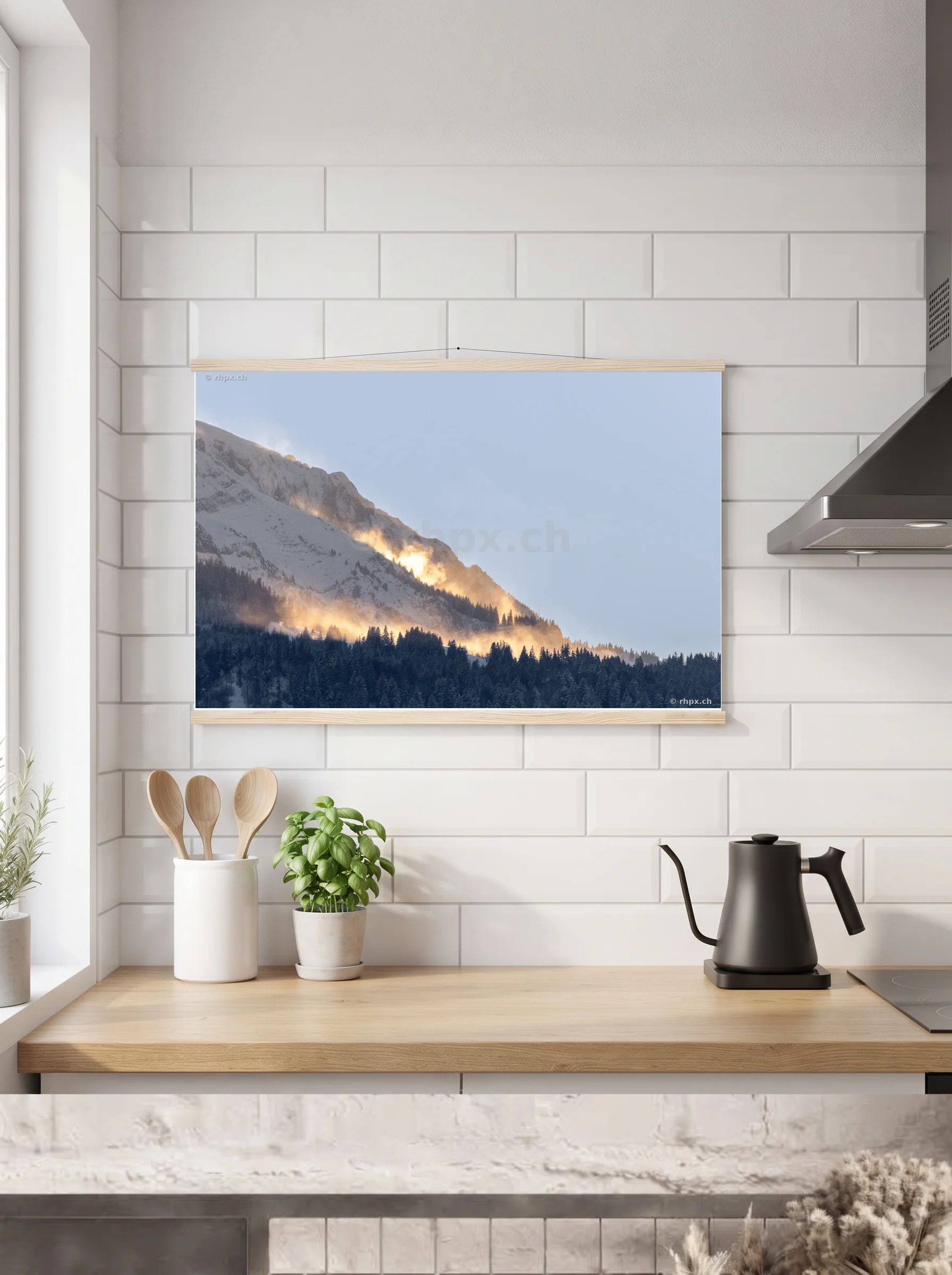 Premium-Poster mit Leisten horizontal 60x90 cm