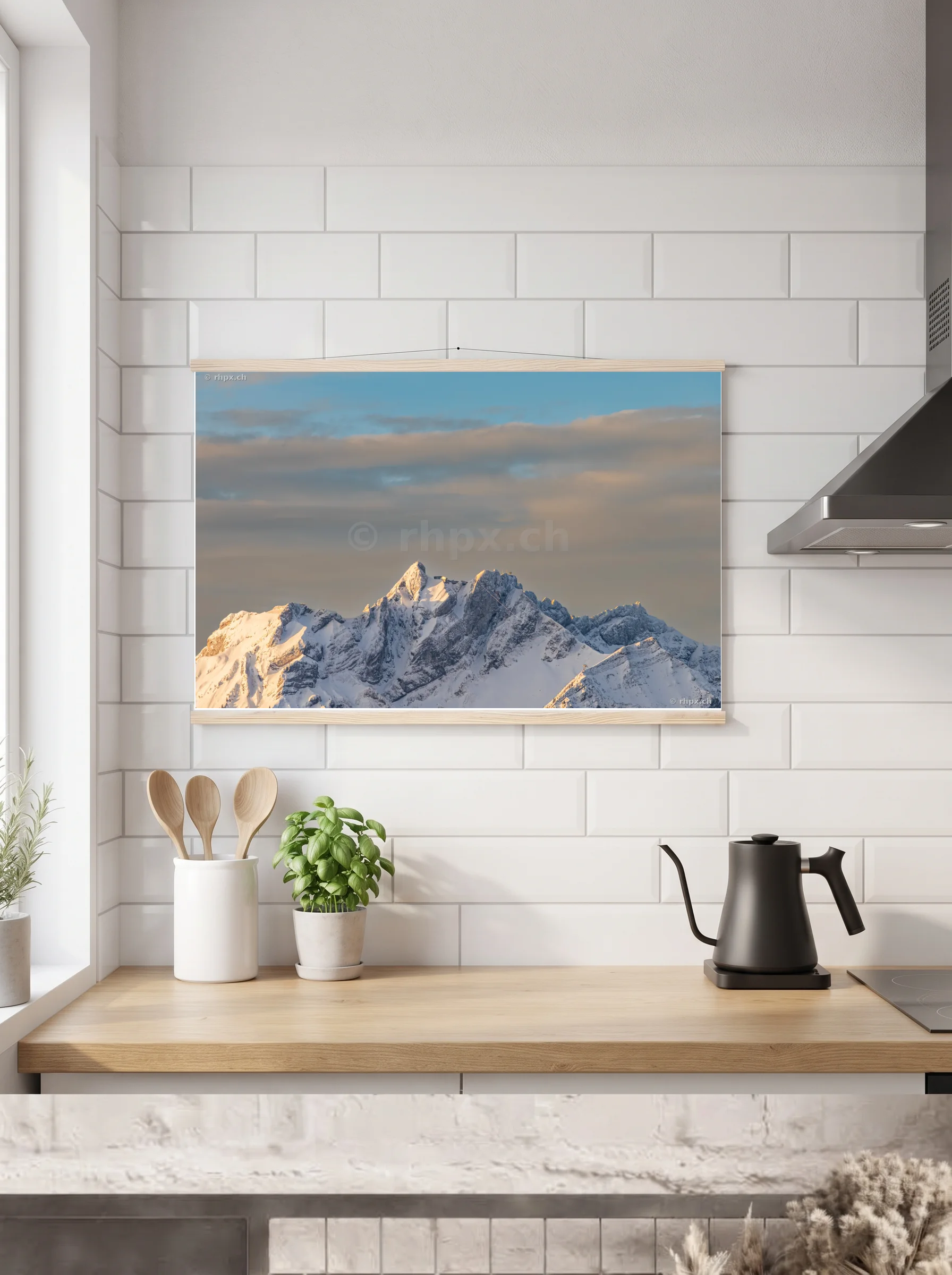 Premium-Poster mit Leisten horizontal 60x90 cm