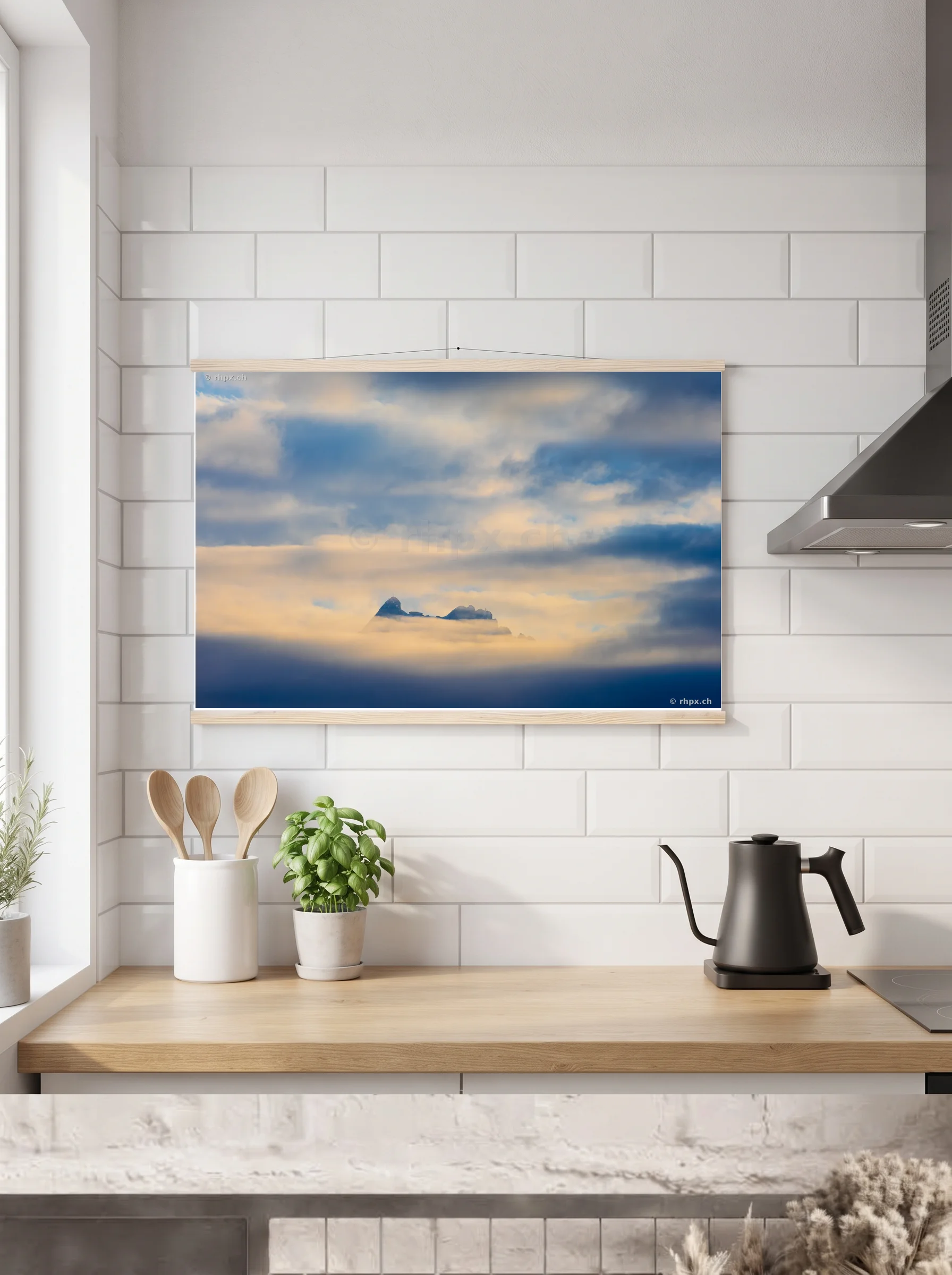 Premium-Poster mit Leisten horizontal A2 (42 x 59.4 cm)
